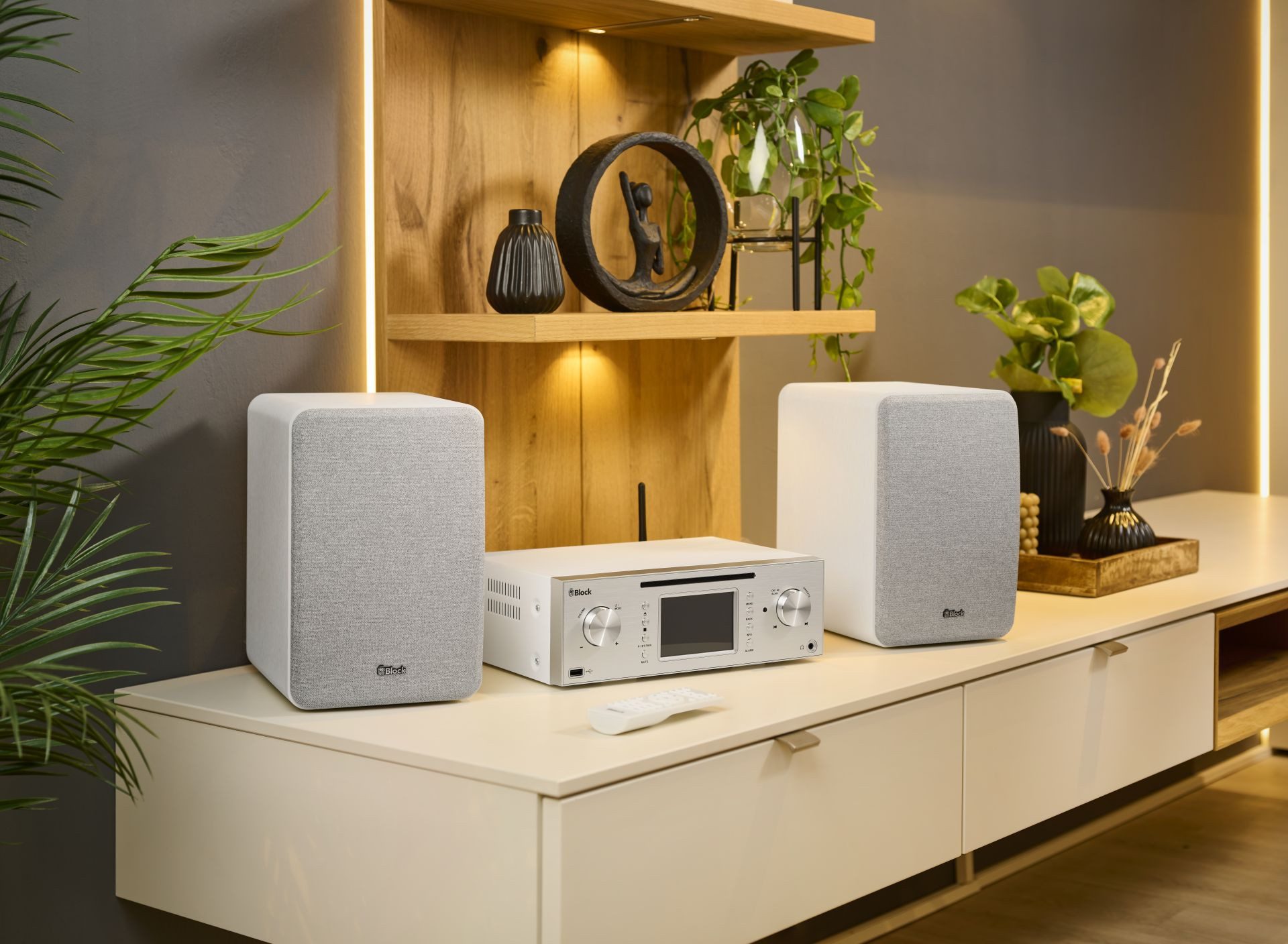 Block Block MHF-50 Kompaktanlage mit CD, DAB+, Internetradio, Spotify Stereo-CD Player