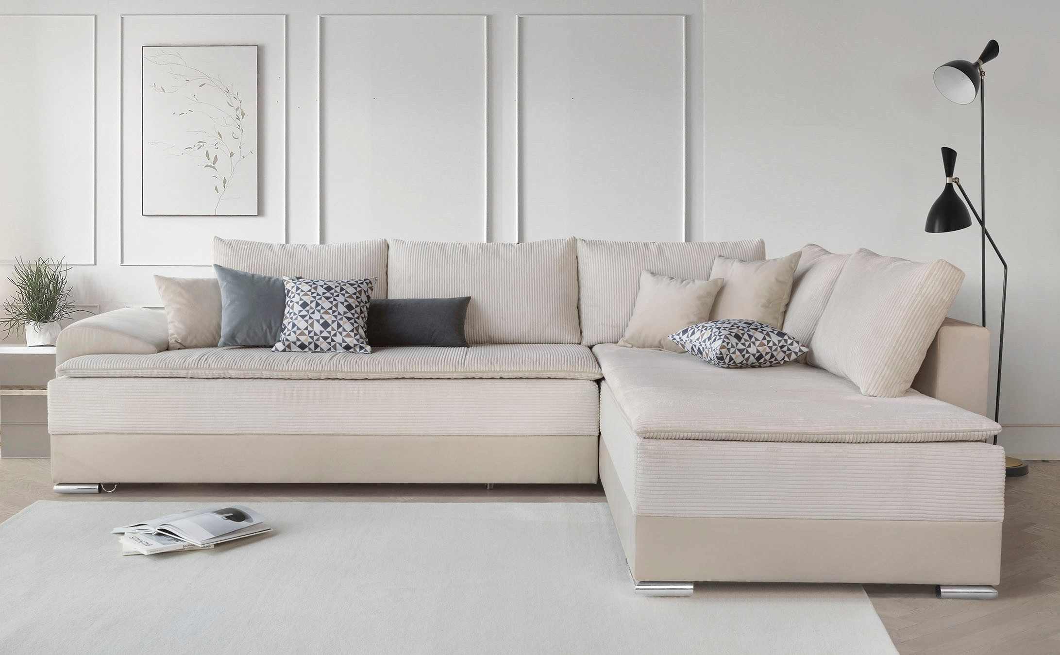 INOSIGN Ecksofa »Night & Day L-Form, B: 324 cm«, mit Bettfunktion, Bettkast günstig online kaufen