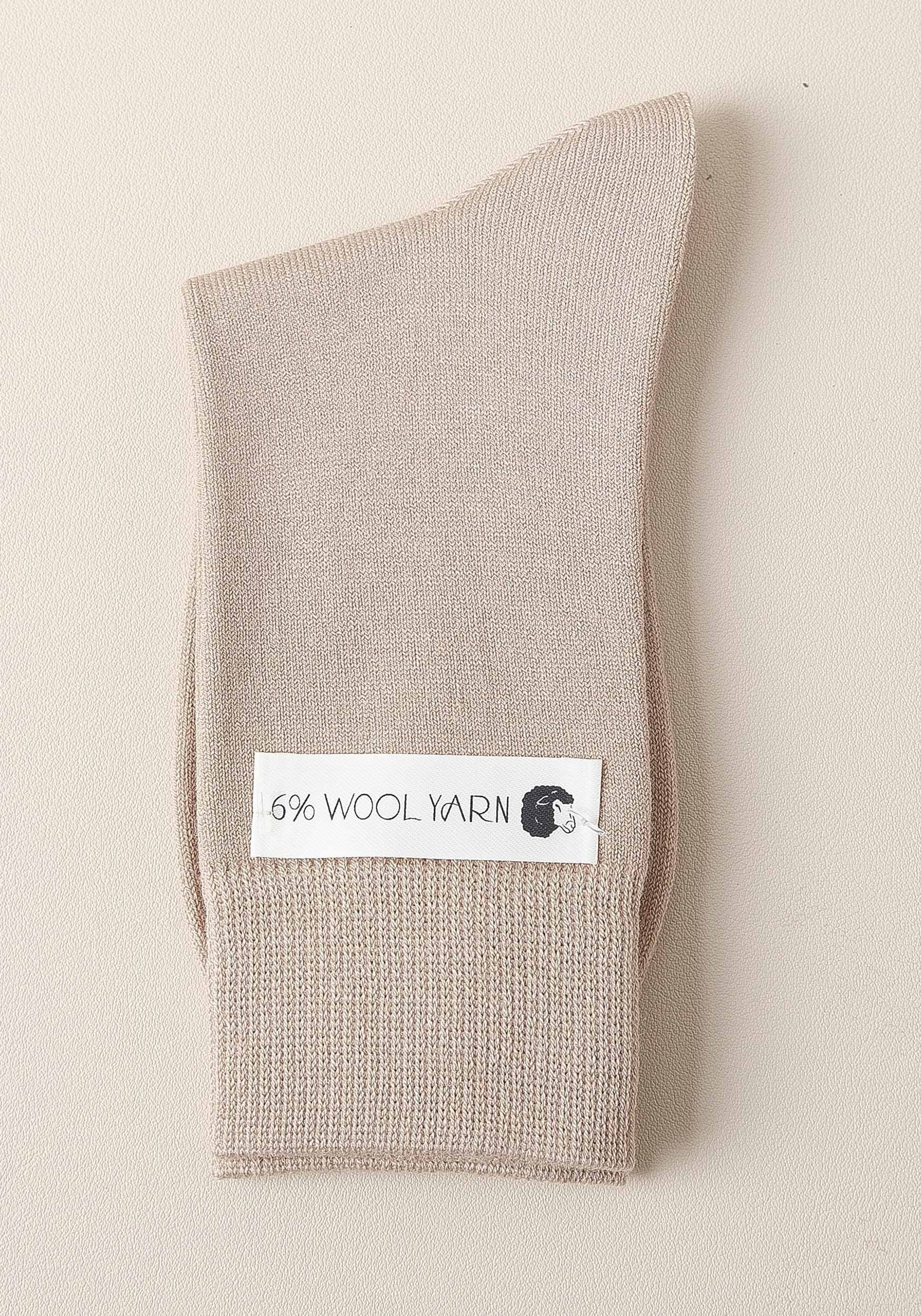 MAGICSHE Thermosocken Damen warm mittlerer Länge Socken aus Wolle für kalte Tage 3 Paar (2-Paar) Helles Khaki