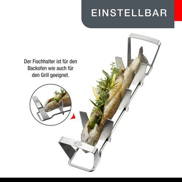 GEFU Grillguthalter Fischhalter Bbq Edelstahl Fisch Grillkorb Halter F