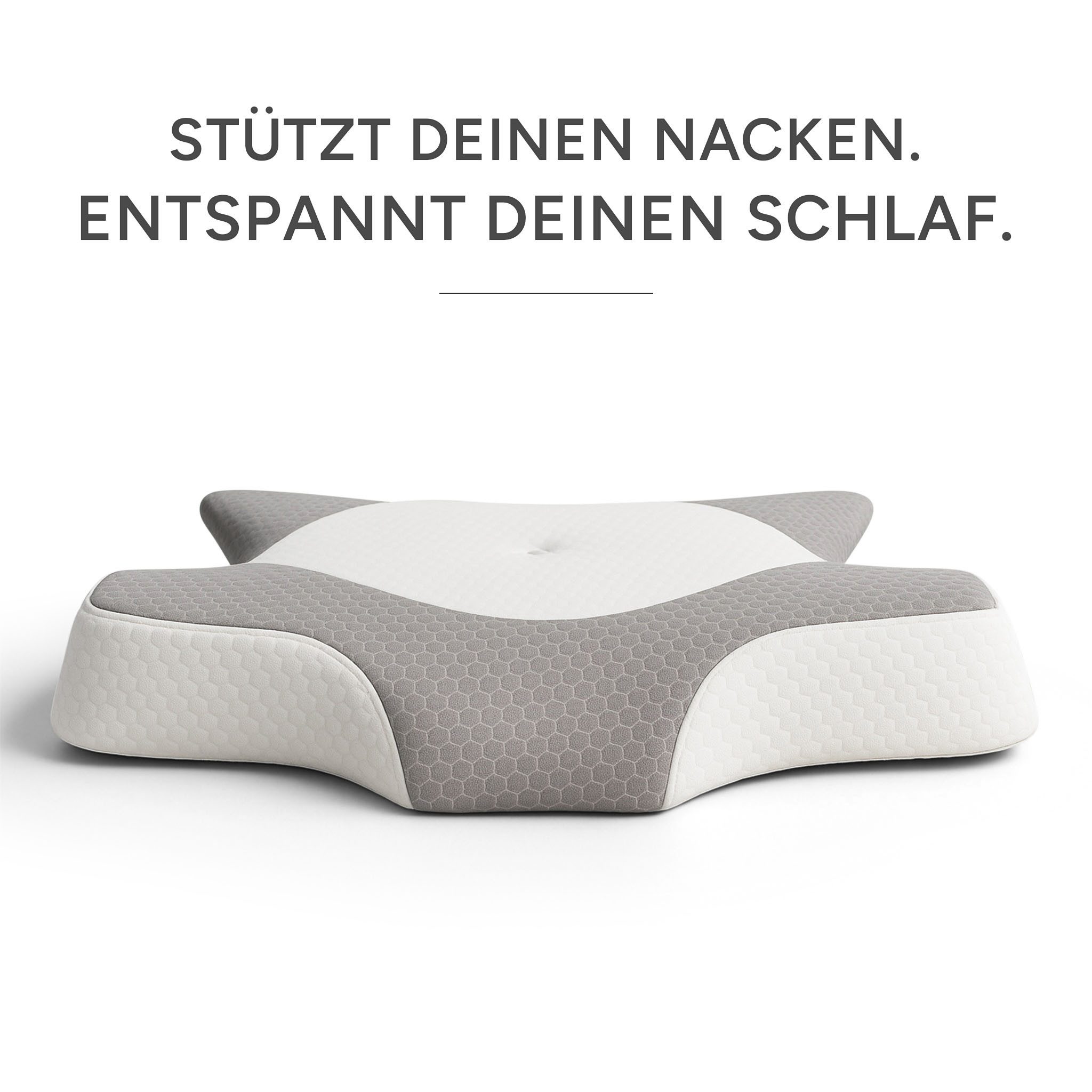 shapevital.de Gelschaumkopfkissen Nackenkissen OrthoStar, Ergonomisches Kopfkissen