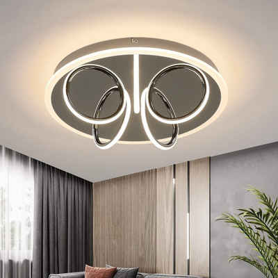 Nettlife LED Deckenleuchte Wohnzimmer Deckenlampe 41W Modern Lampe für Schlafzimmer Kinderzimmer, LED fest integriert, Warmweiß