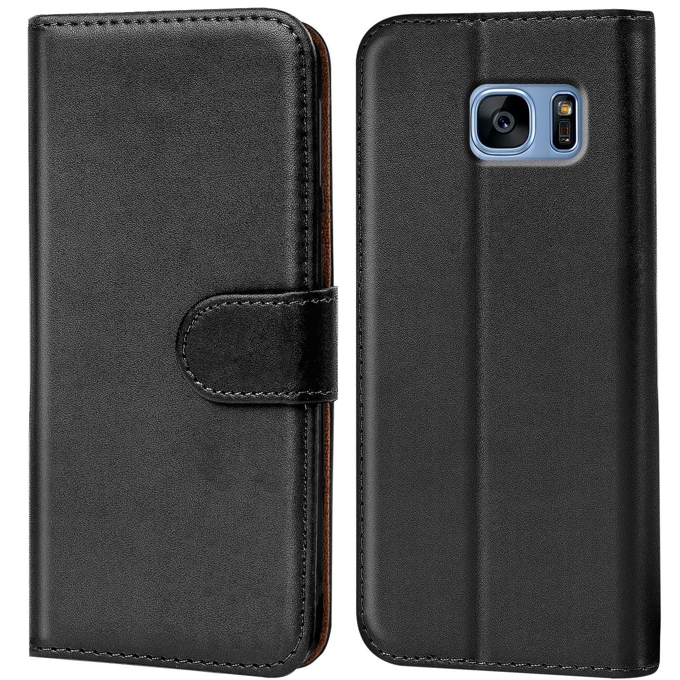CoolGadget Handyhülle Book Case Handy Tasche für Samsung Galaxy S7 5,1 Zoll, Hülle Klapphülle Flip Cover für Samsung S7 Schutzhülle stoßfest