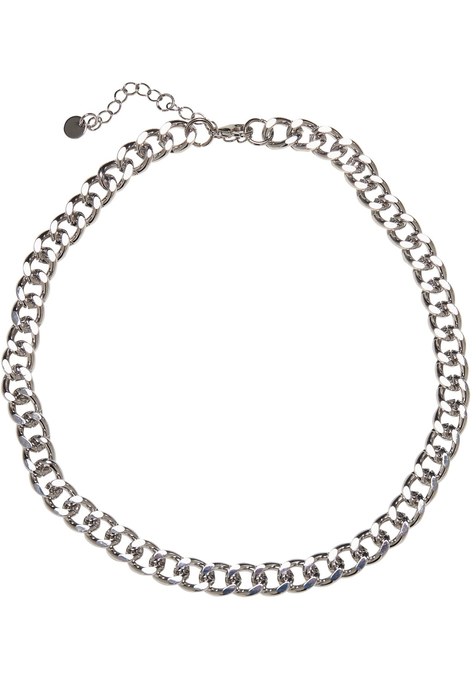 URBAN CLASSICS Edelstahlkette Accessoires Big Saturn Basic Necklace silver