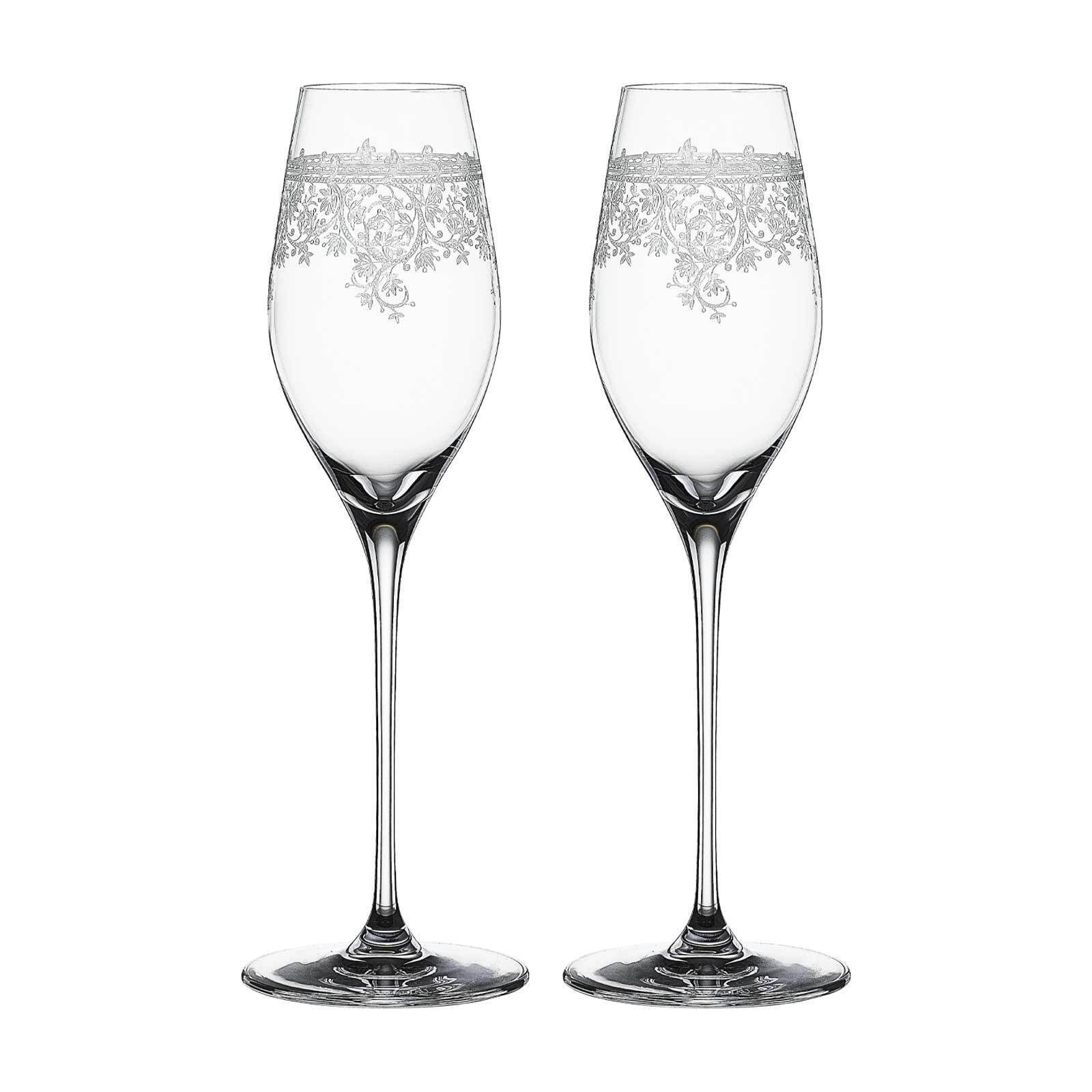 SPIEGELAU Champagnerglas Arabesque Champagnergläser 300 ml 2er Set, Glas