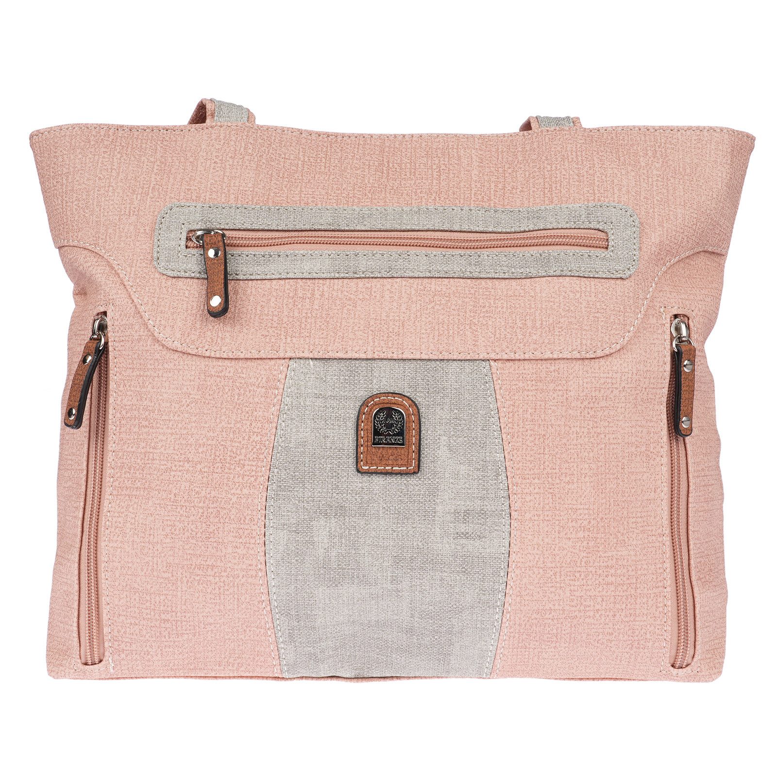 Christian Wippermann Henkeltasche Große Damen Tasche Schultertasche Umhängetasche (1 tlg), Henkeltasche Leder Optik Bag