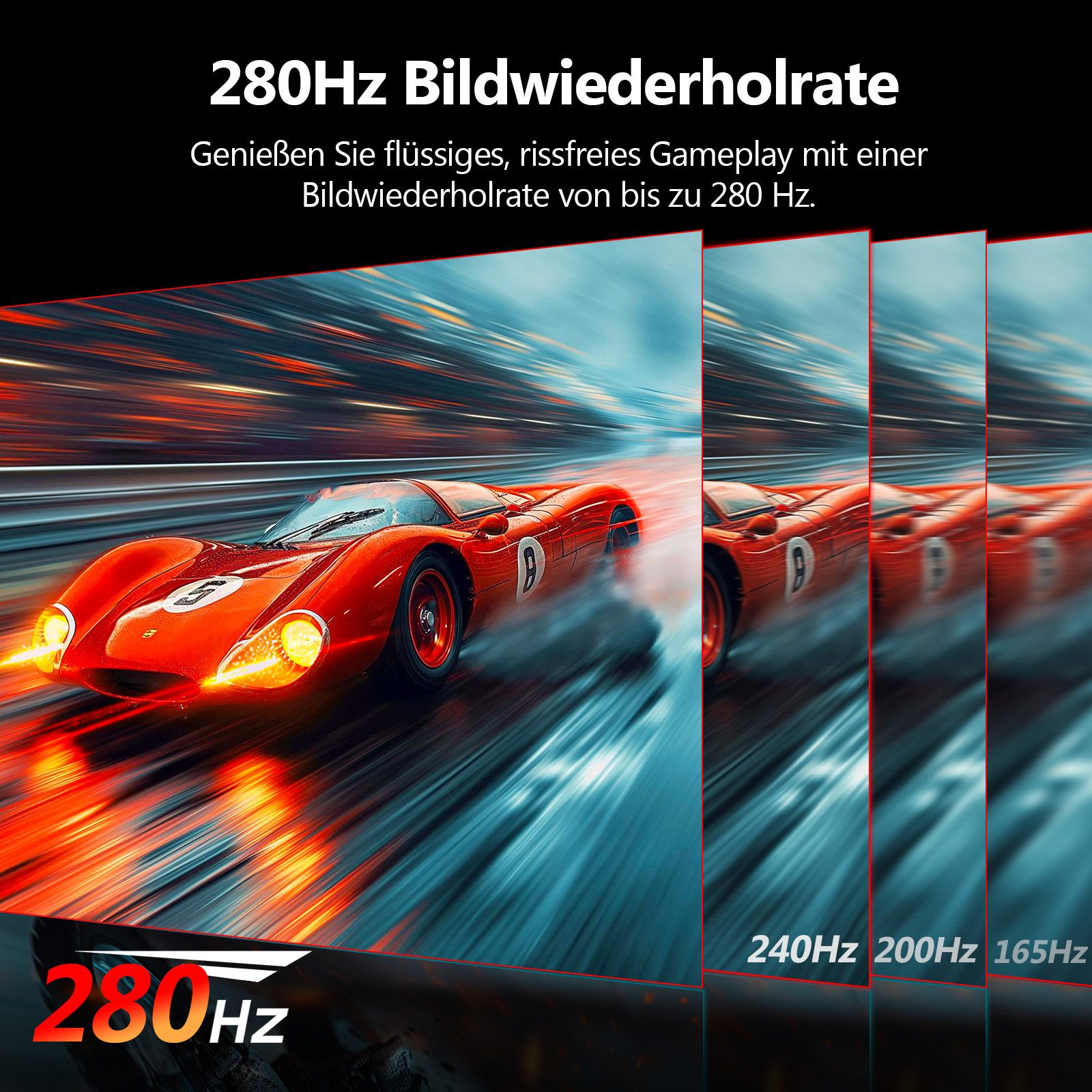 Z-EDGE 27" 280Hz FHD 1080P 1ms 16:9 1500R Curved-Gaming-Monitor (1920x1080 px, Full HD, 1 ms Reaktionszeit, 280 Hz, VA)