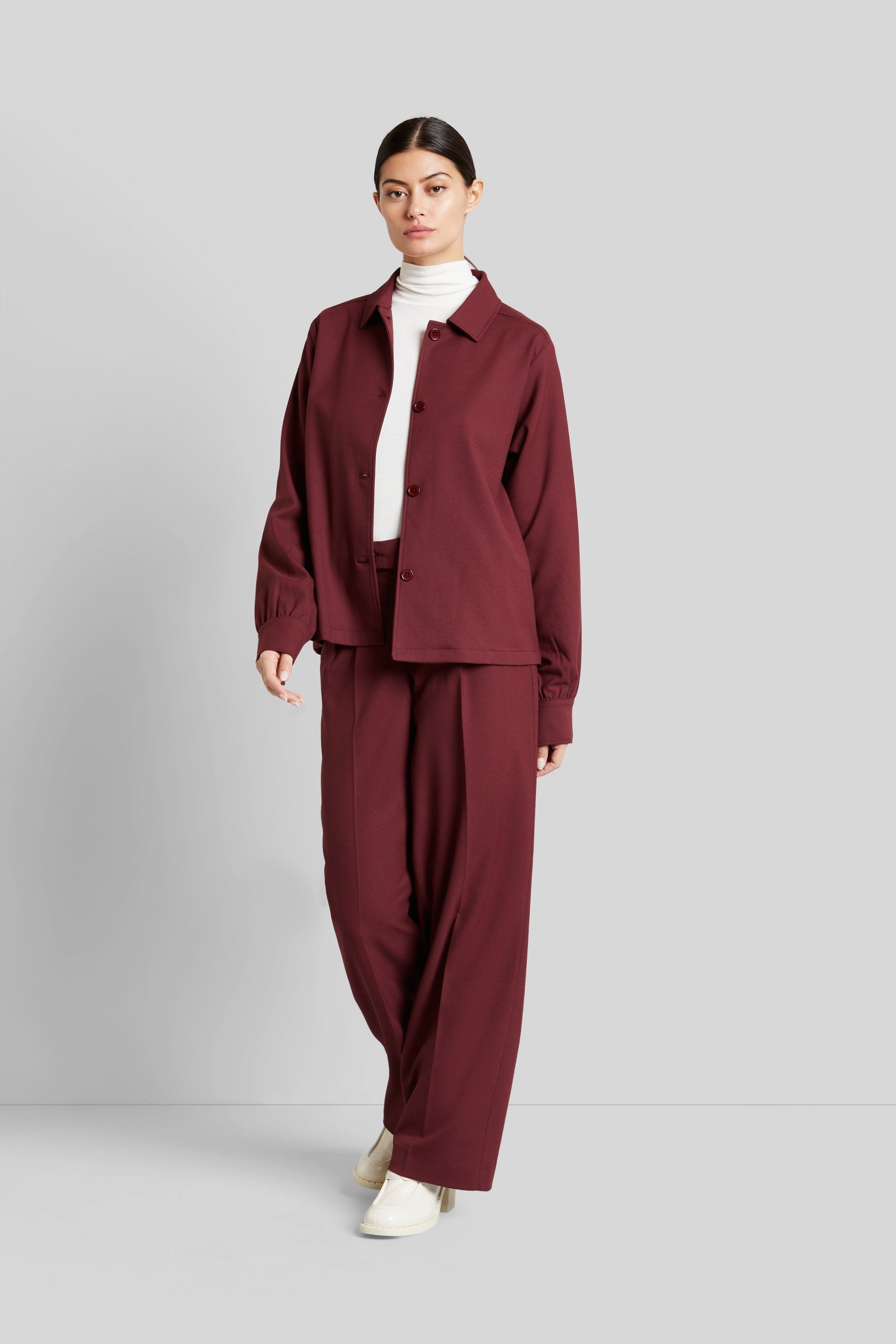 bugatti Langarmbluse mit 1-Knopf-Manschette