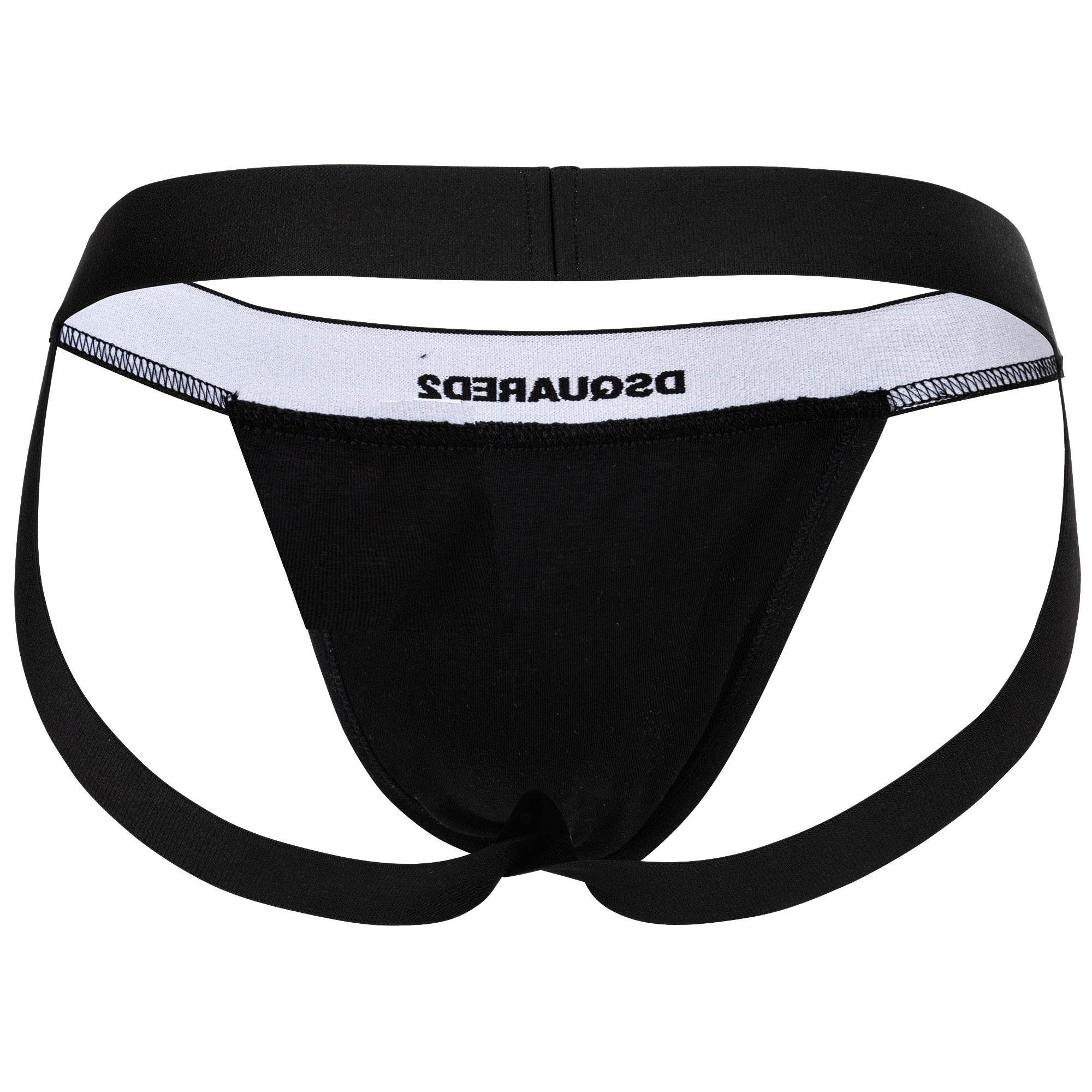 Dsquared2 Tanga Herren Jockstrap 2er Pack Baumwolle (Packung, 2er Pack)