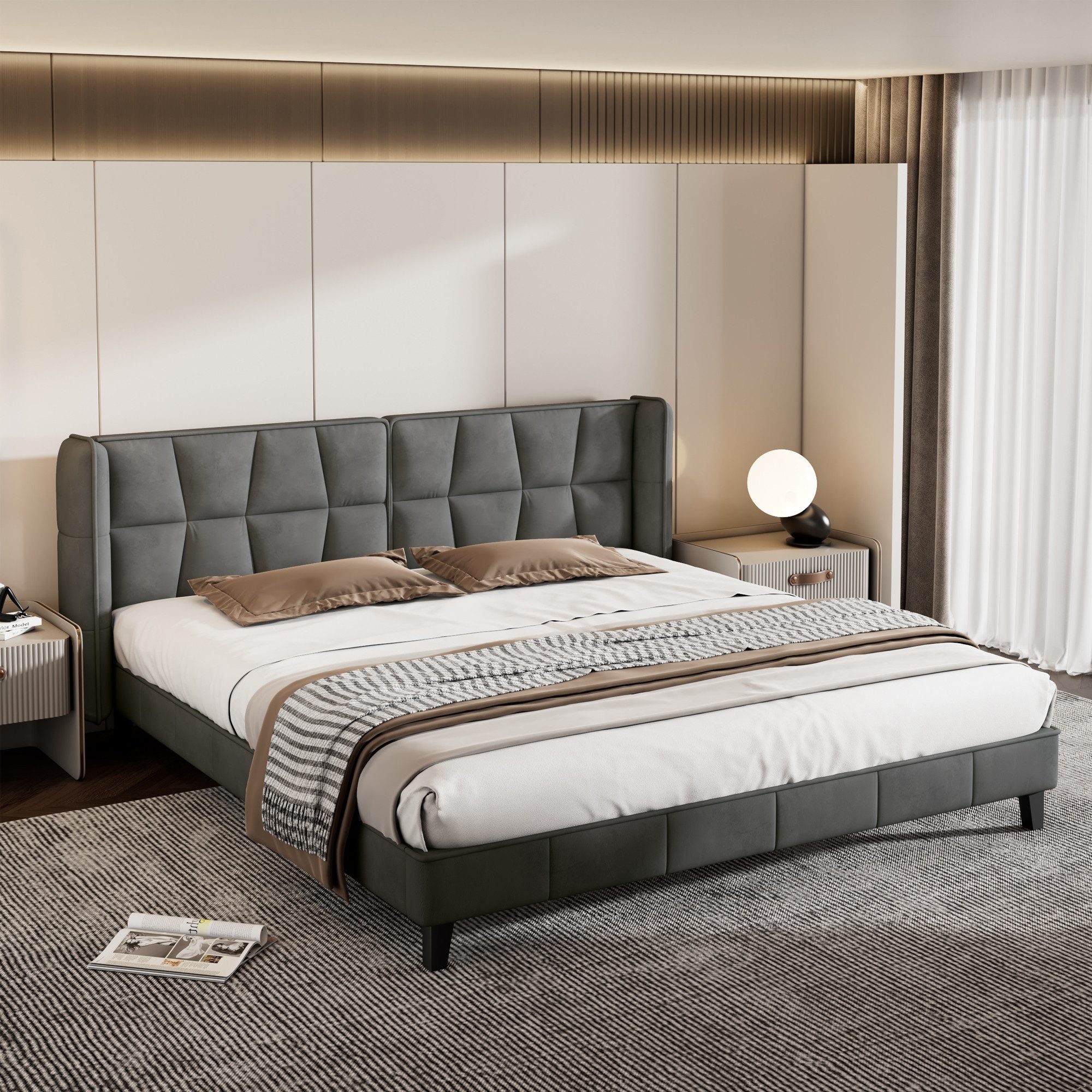 STILVORA Polsterbett 160×200 Jugentbett Bettgestell mit günstig online kaufen
