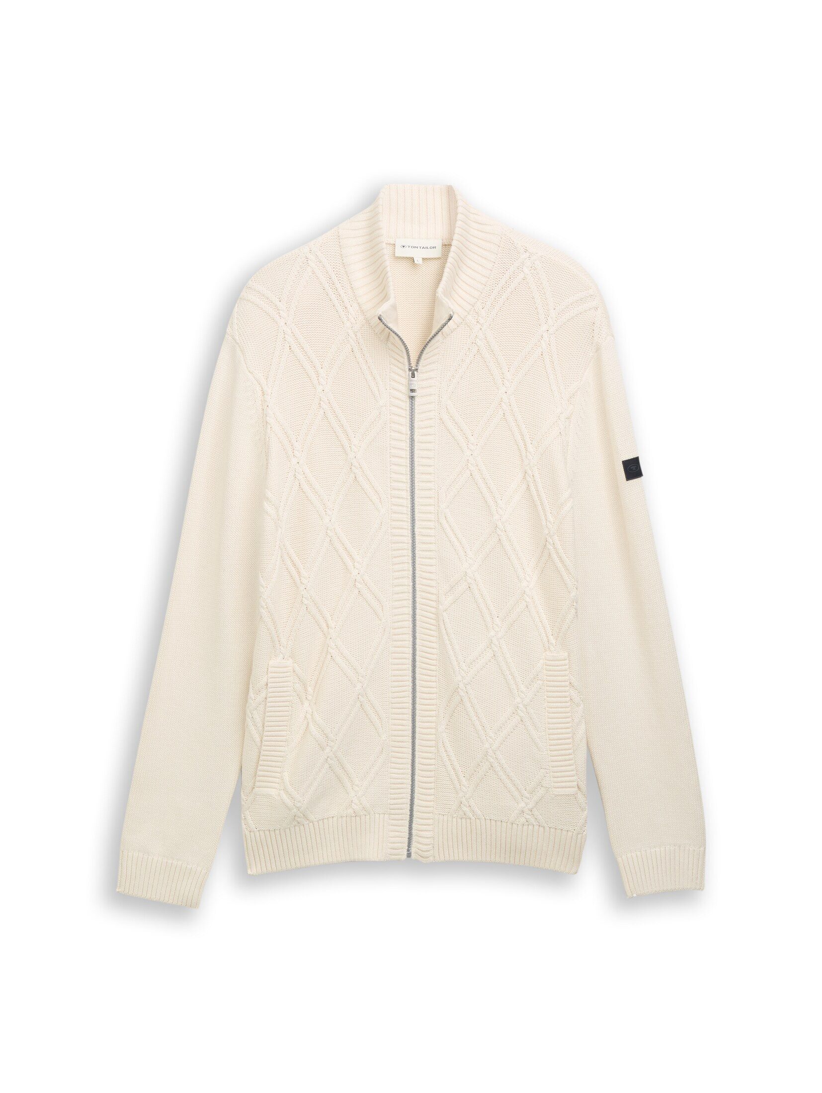 TOM TAILOR Cardigan Strickjacke mit Zopfmuster günstig online kaufen