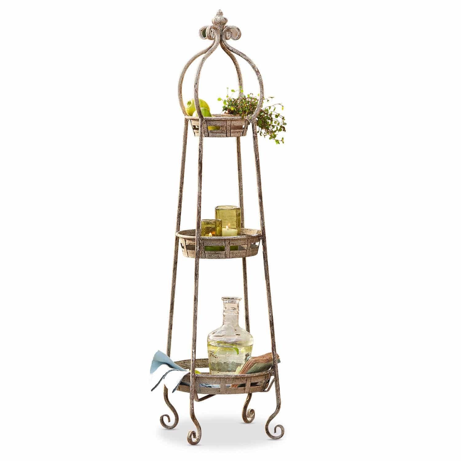 Etagere Pflanzetagere Cédrine antikbraun