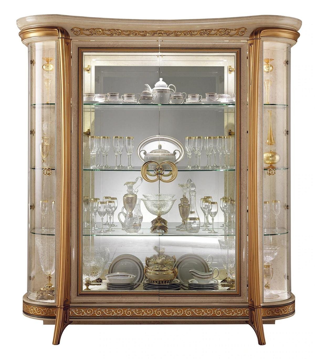 JVmoebel Vitrine Vitrine Schrank Vitrinen Wohnzimmer Schau Schränke Design Italienisch