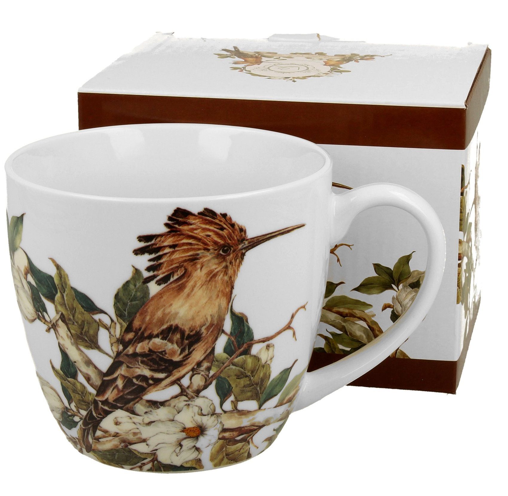 Duo-Gift Tasse Duo Tasse Tiermotiv Wiedehopf 420 ml vintage, Duo Tasse Tiermotiv Wiedehopf 420 ml vintage