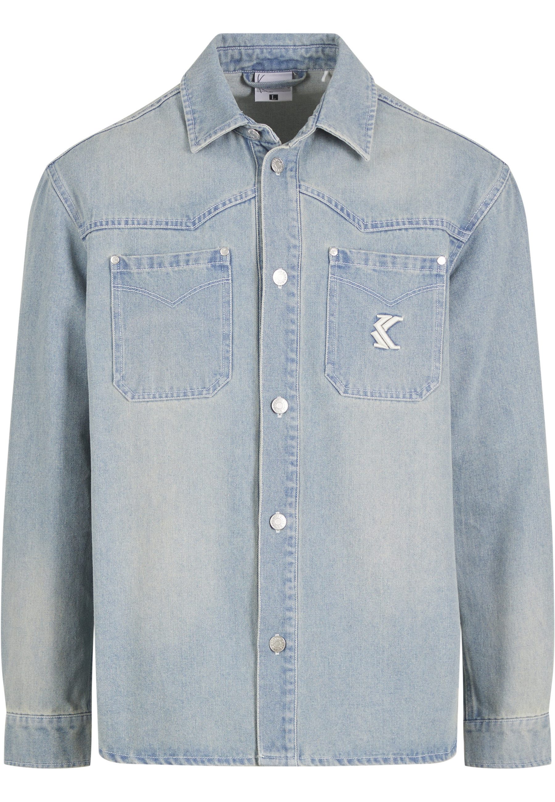Karl Kani Langarmhemd Karl Kani Og K Western Denim Overshirt (1-tlg)