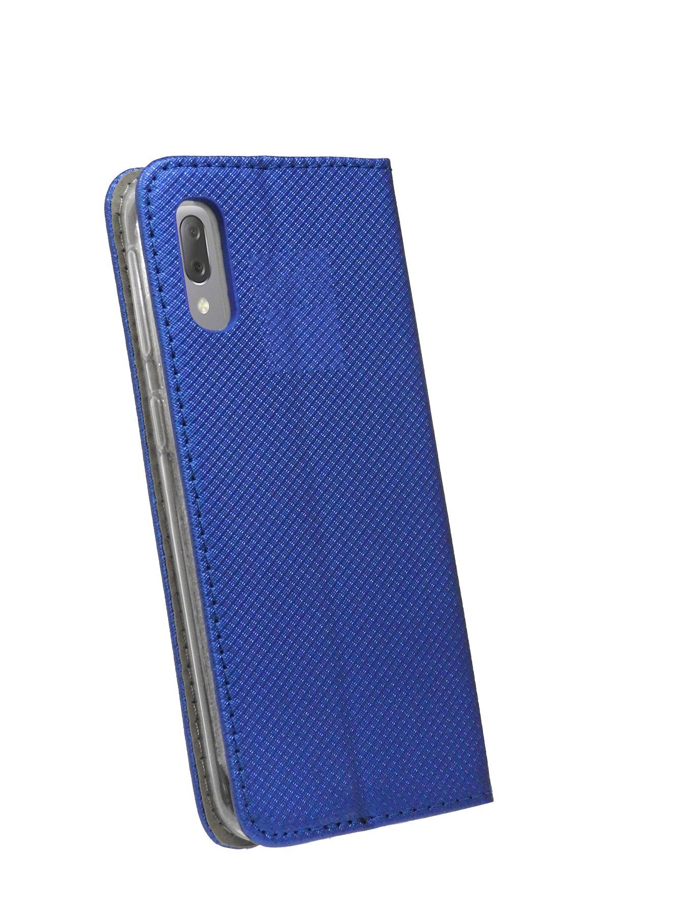 L3 Kartenfach Blau Tasche Hülle Brieftasche Schutzhülle Handytasche "Smart" cofi1453 Handy SONY mit mit kompatibel Standfunktion, XPERIA Etui Buch