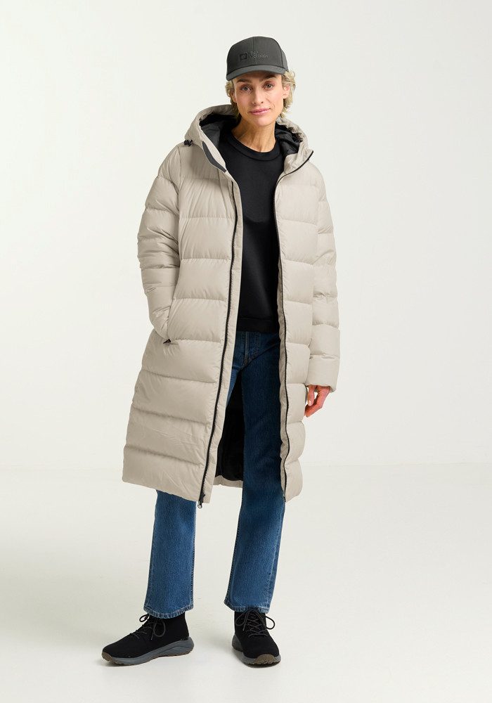 Jack Wolfskin Daunenmantel FROZEN PALACE COAT W RDS Daunenmantel, warm, winddicht und wasserabweisend