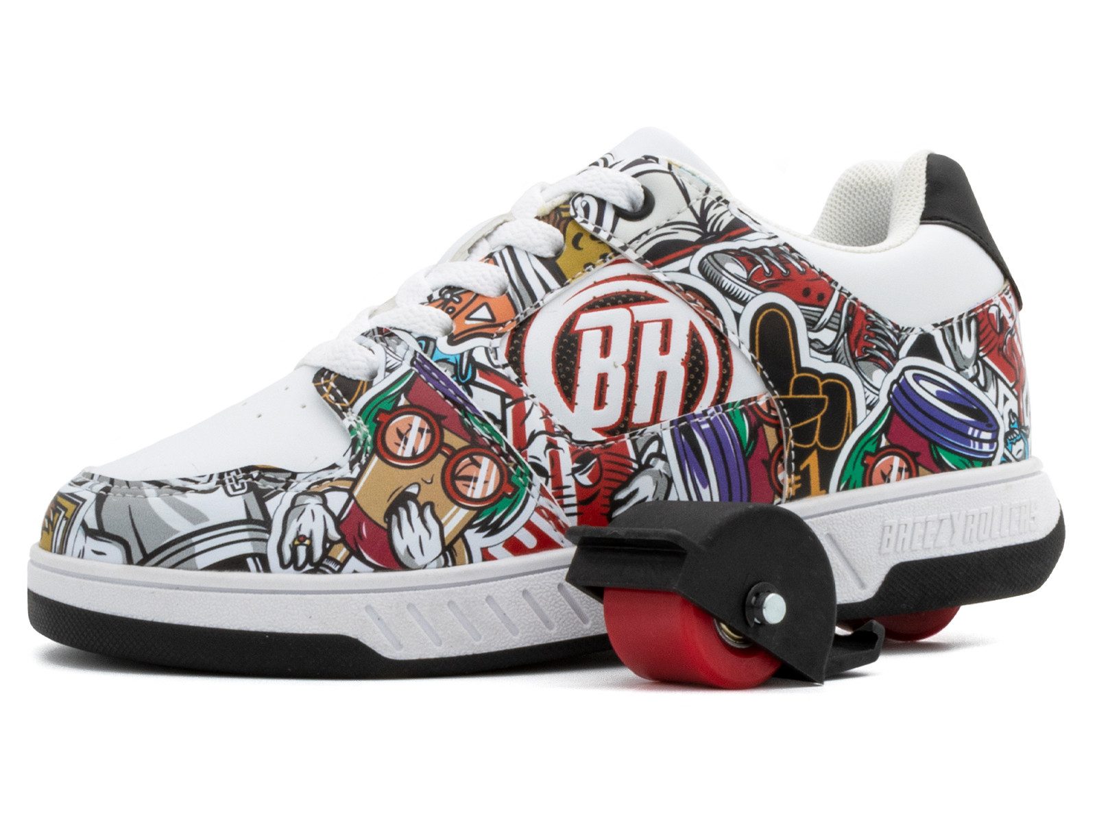 BREEZY ROLLERS Schuhe mit Rollen Rollschuhe Sneaker Heelys 2-in-1 Kinderschuhe Rollschuhe