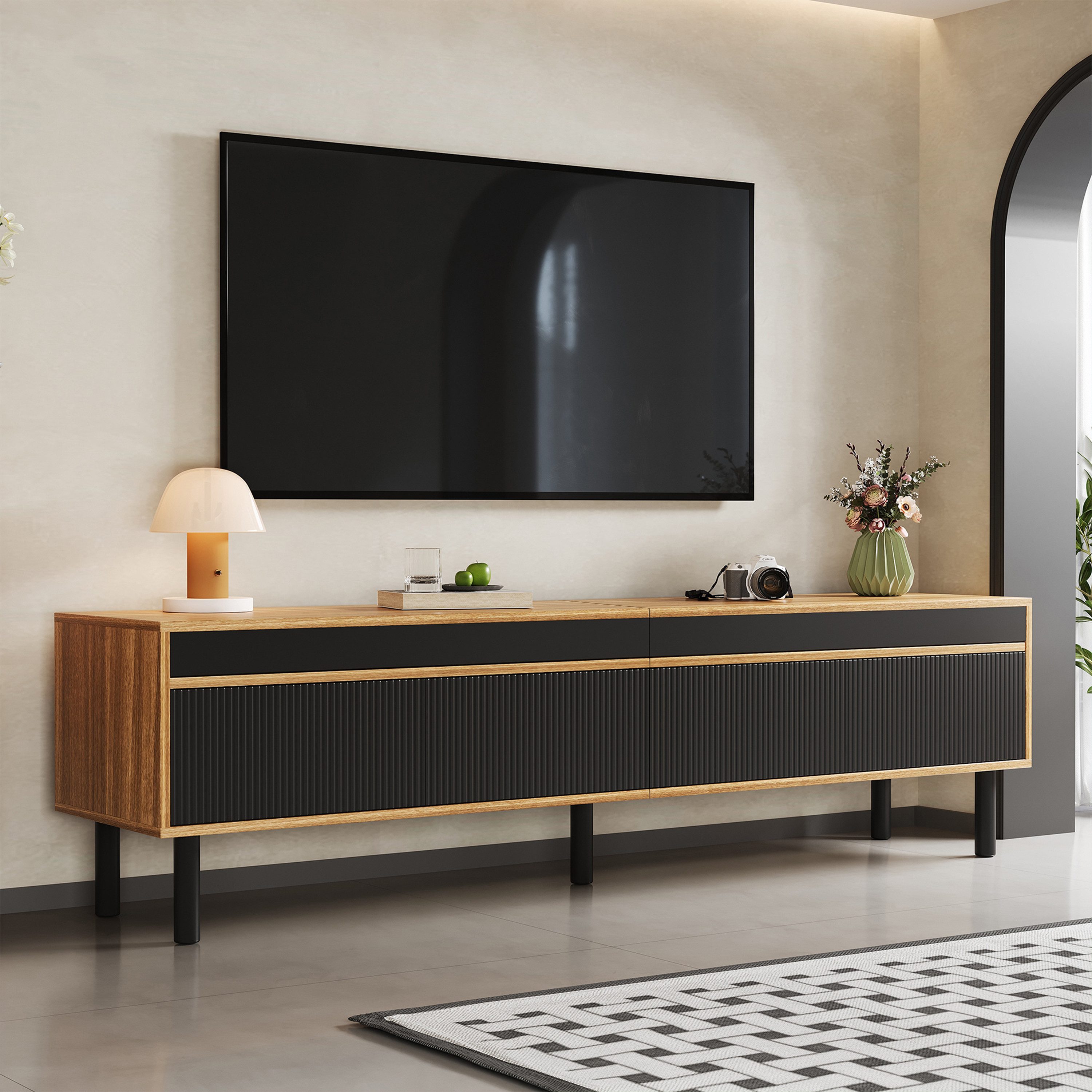 Merax Lowboard (1 St., Push-to-Open), TV-Schrank günstig online kaufen