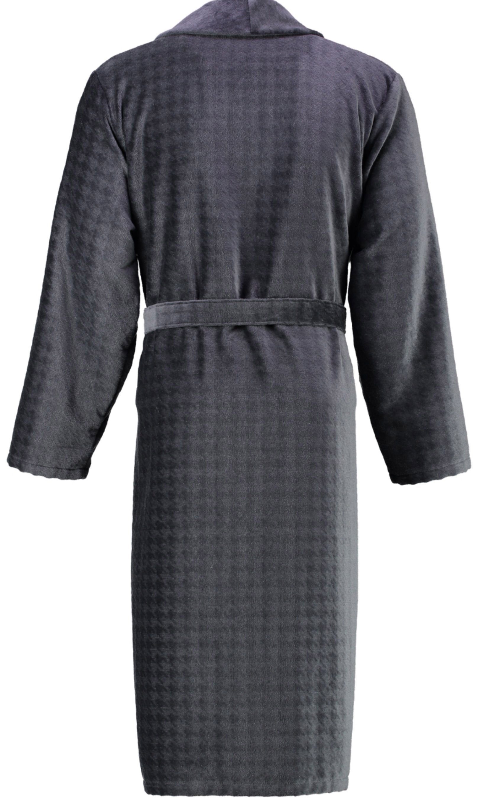Cawö Herrenbademantel 1716, Langform, Baumwolle, Schalkragen, Gürtel, Schal günstig online kaufen