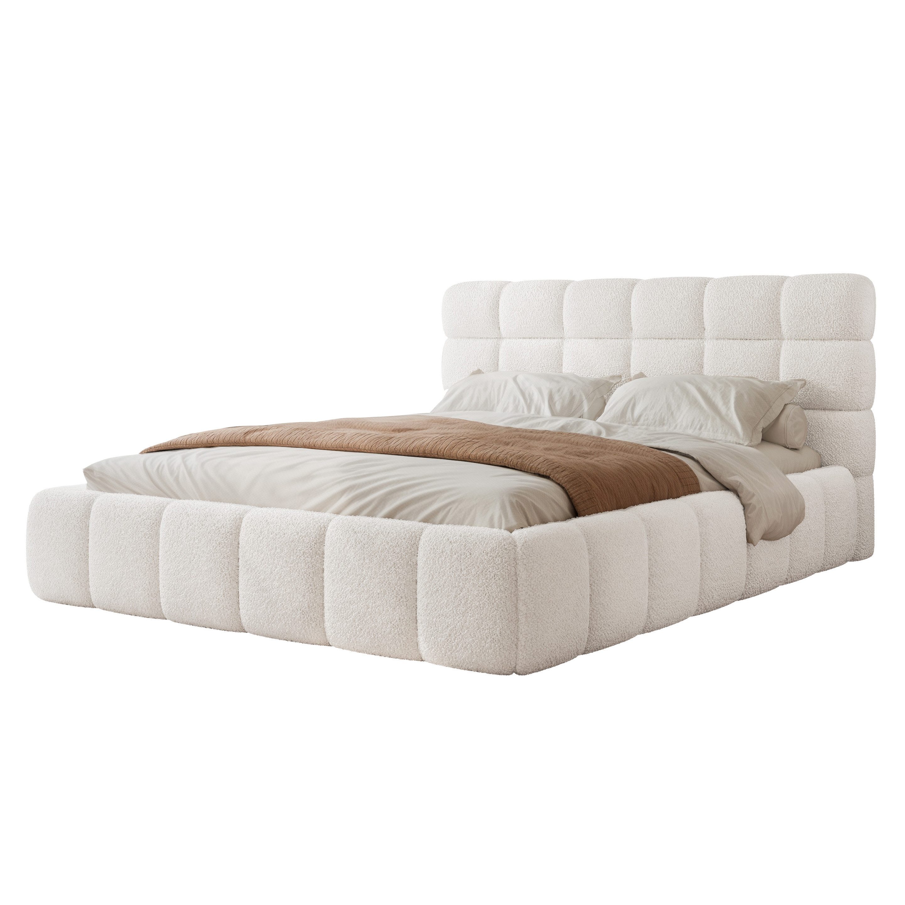 yourhouse24 Polsterbett Bubble Doppelbett Bettgestell Lattenrost günstig online kaufen