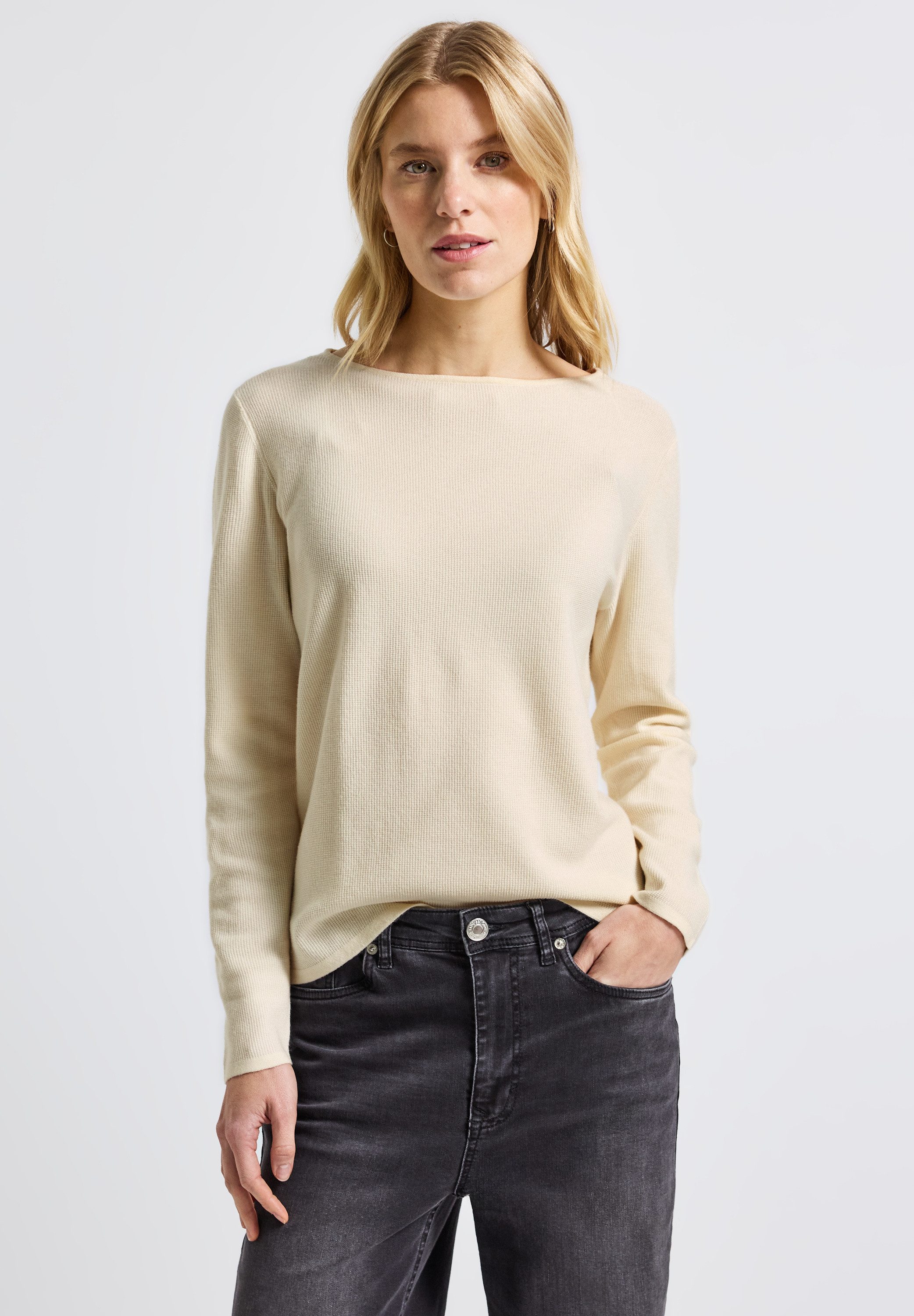 STREET ONE Strickpullover mit U-Boot-Ausschnitt