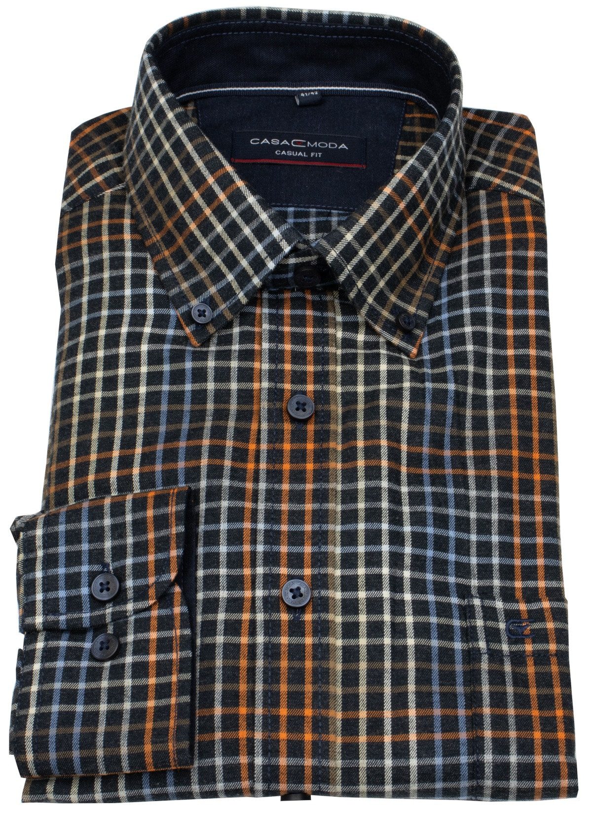 CASAMODA Karohemd Casamoda Comfort Fit Button-Down-Kragen günstig online kaufen