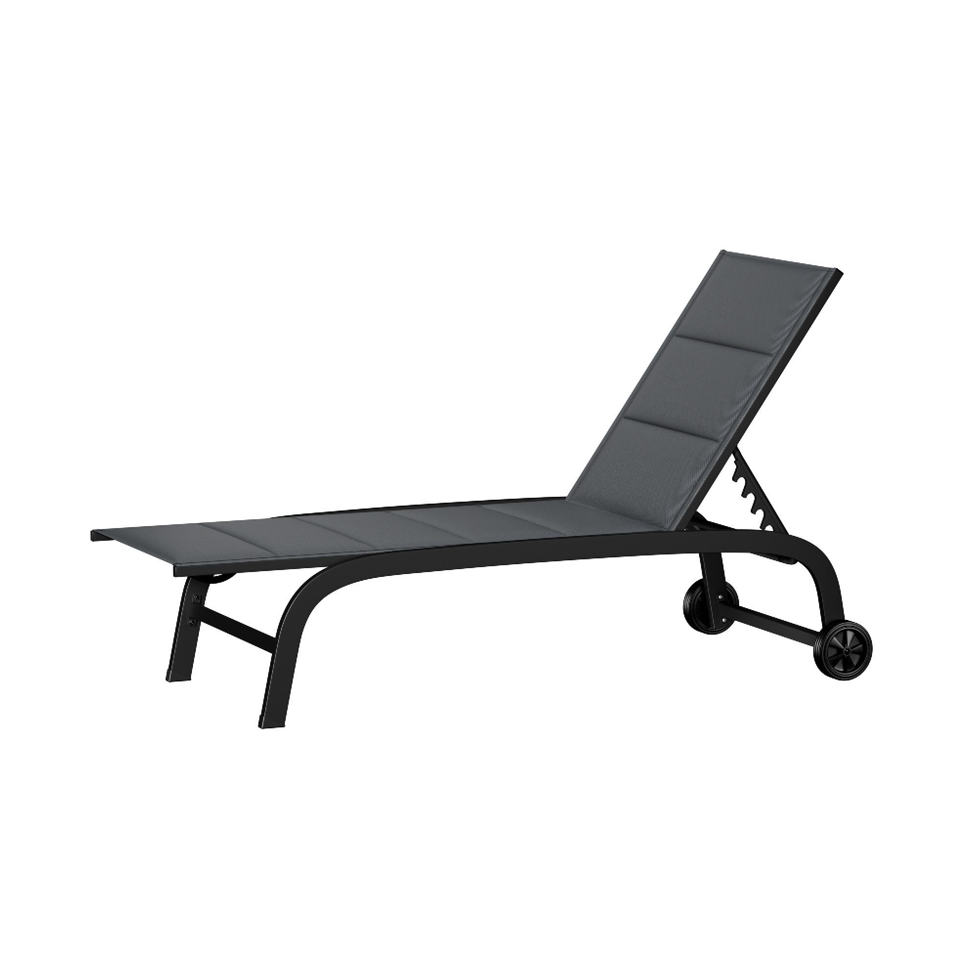 blumfeldt Gartenliege Limala, Sonnenliegen für den Garten Balkon mit Rollen Outdoor