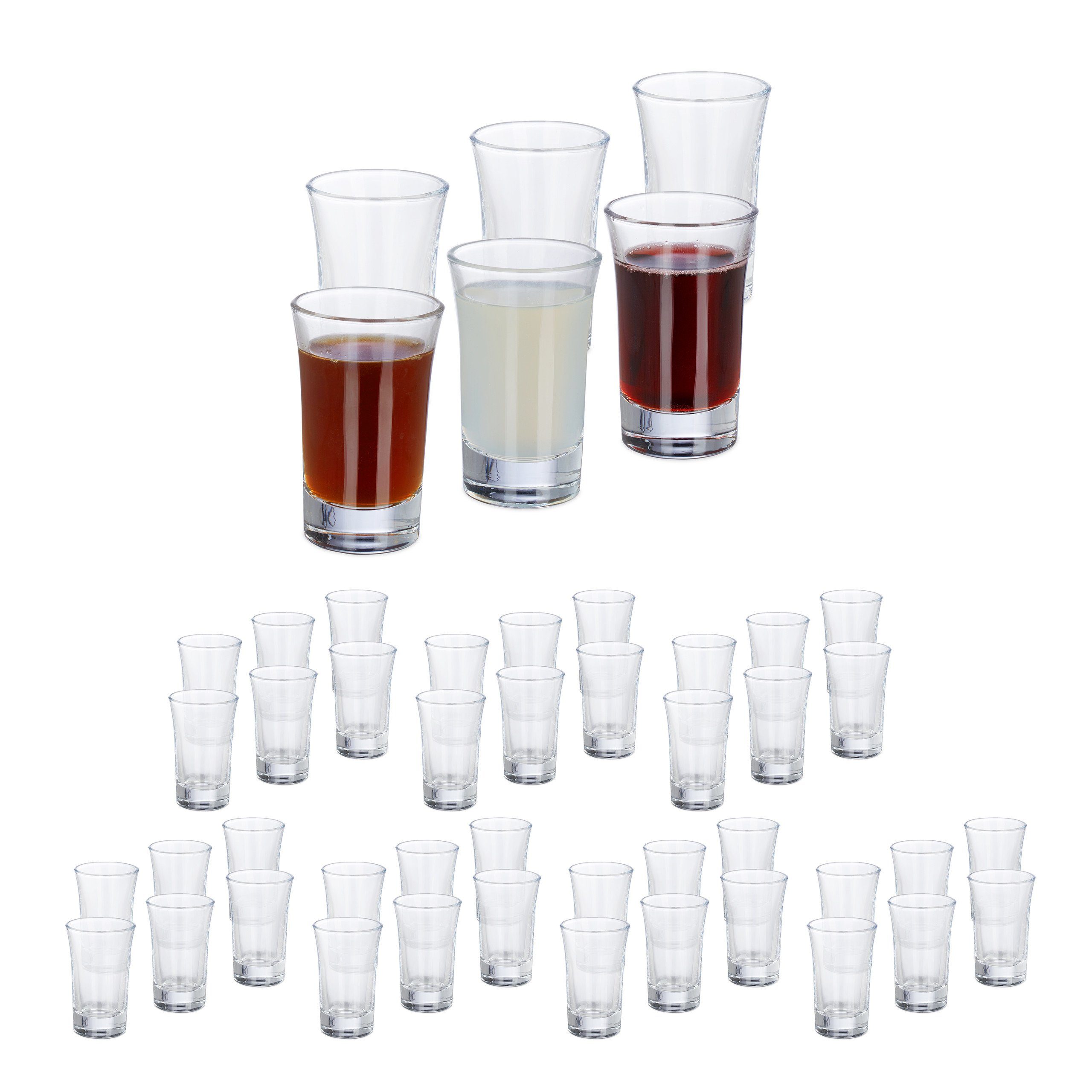 Schnapsglas 48 x Schnapsgläser 4cl