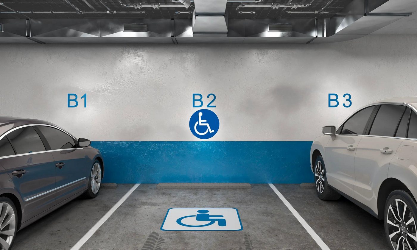 Thumbnail - EXACOMPTA Warnschild Hinweisschild PP nicht selbstklebend Parkplatz 30 cm Blau 67113E