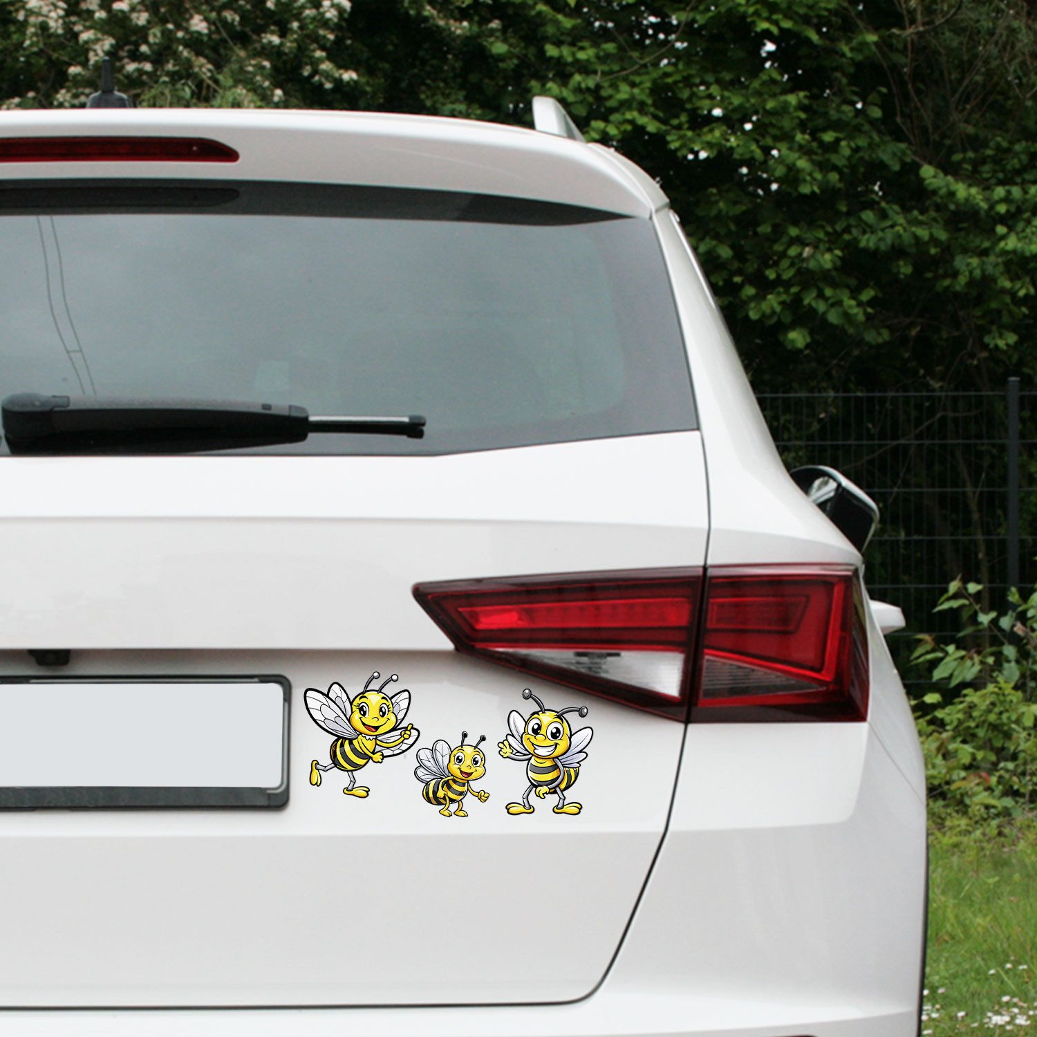 iSecur Aufkleber Auto-Aufkleber Set Bienen I 10 cm I wetterfest I kfz802 – Bild 5 von 5