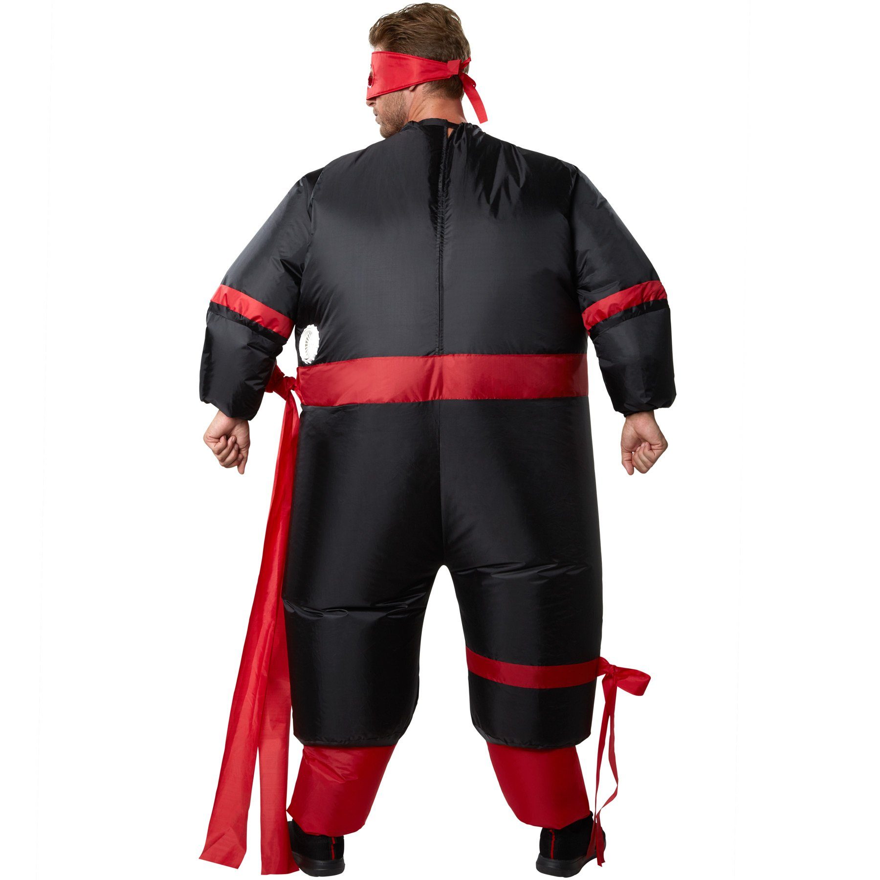 dressforfun Kostüm Aufblasbares Kostüm Ninja, Aufblasbares Kostüm mit Maske
