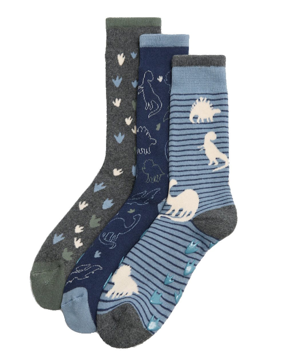 YSABEL MORA ABS-Socken Ysabel Mora 3er Pack Jungen Thermosocken Шкарпетки із стопперами Strümpfe Dino (3-Paar)