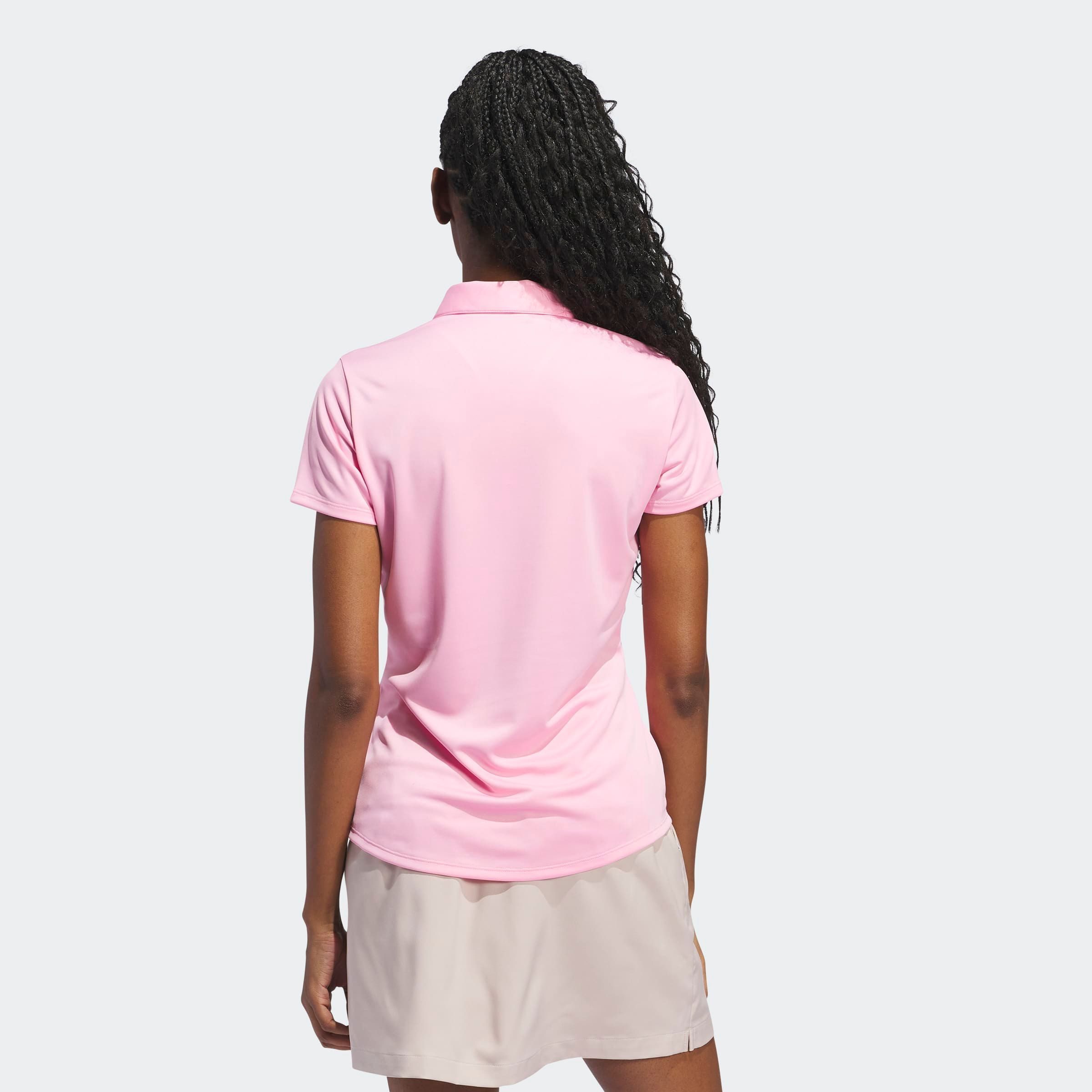 adidas Performance Poloshirt SOLID PERFORMANCE SHORT SLEEVE FÜR DAMEN mit Druckknopfverschluss, aus Polyester, leichtes Pikeematerial