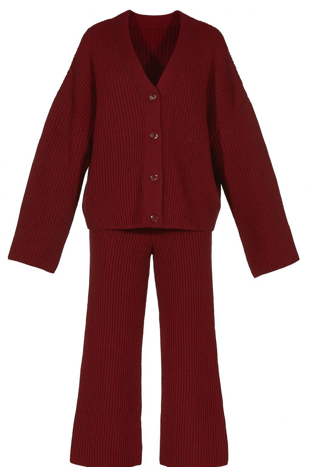 OriginalYou Cardigan Damen Strick-Set Oversize Jacke & Strickhose