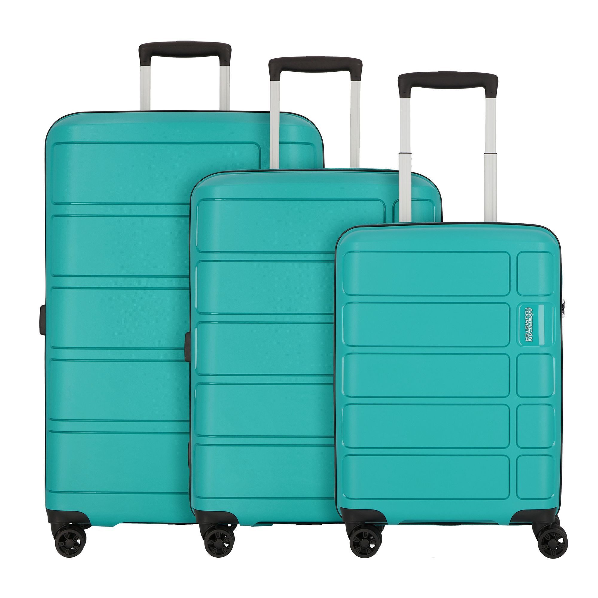 American Tourister® Trolleyset Summer Splash, 4 Rollen, (3-teilig, 3 tlg), Polypropylen