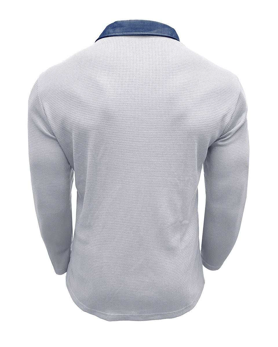 Allthemen Poloshirt Herren langarm Poloshirt mit günstig online kaufen