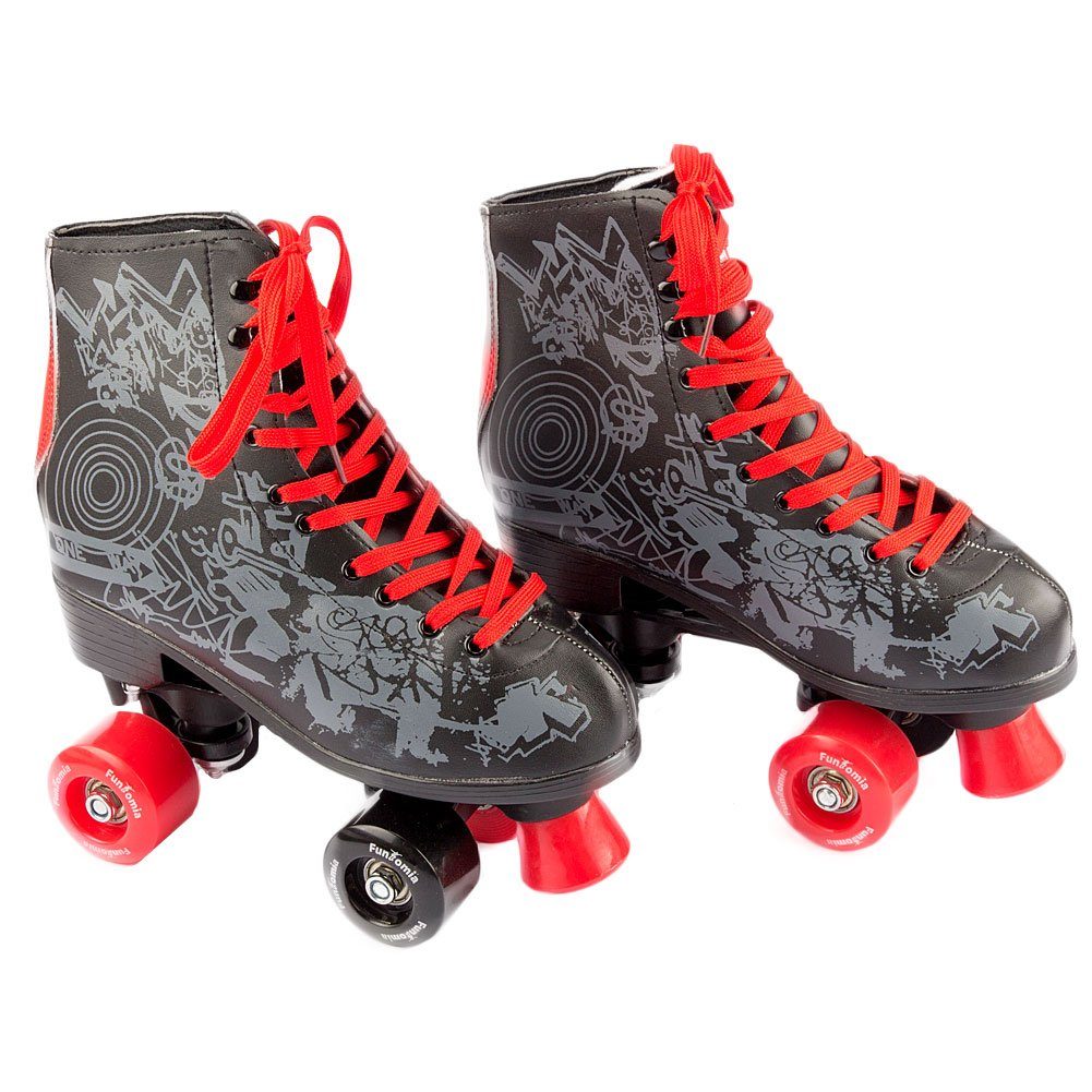 FunTomia Rollschuhe Rollschuhe/Discoroller Größen 30-42 Rollerskates Retro Disco Roller Skate Indoor Outdoor