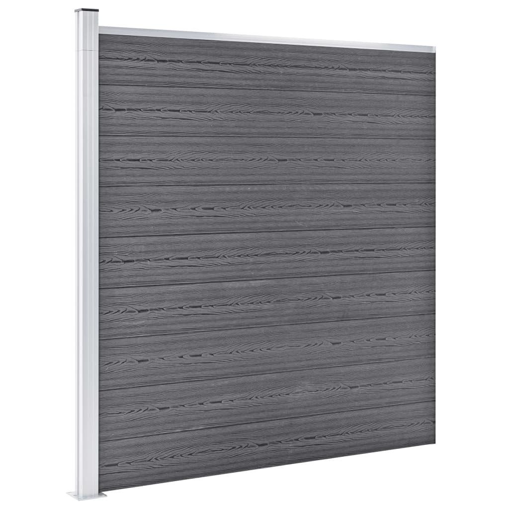 vidaXL Gartenzaun, WPC Zaun-Set 3 Quadrate günstig online kaufen