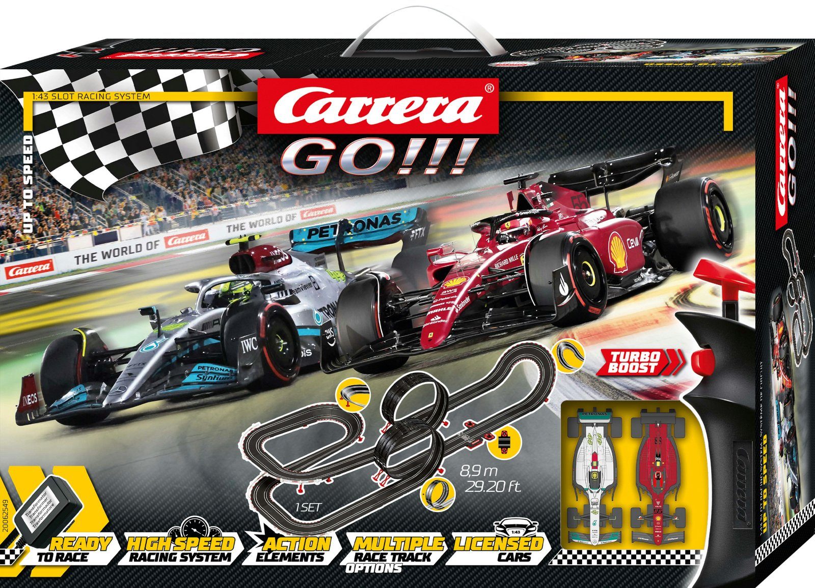 Carrera® Autorennbahn CARRERA GO!!! - Up to Speed Formel 1 Autorennbahn