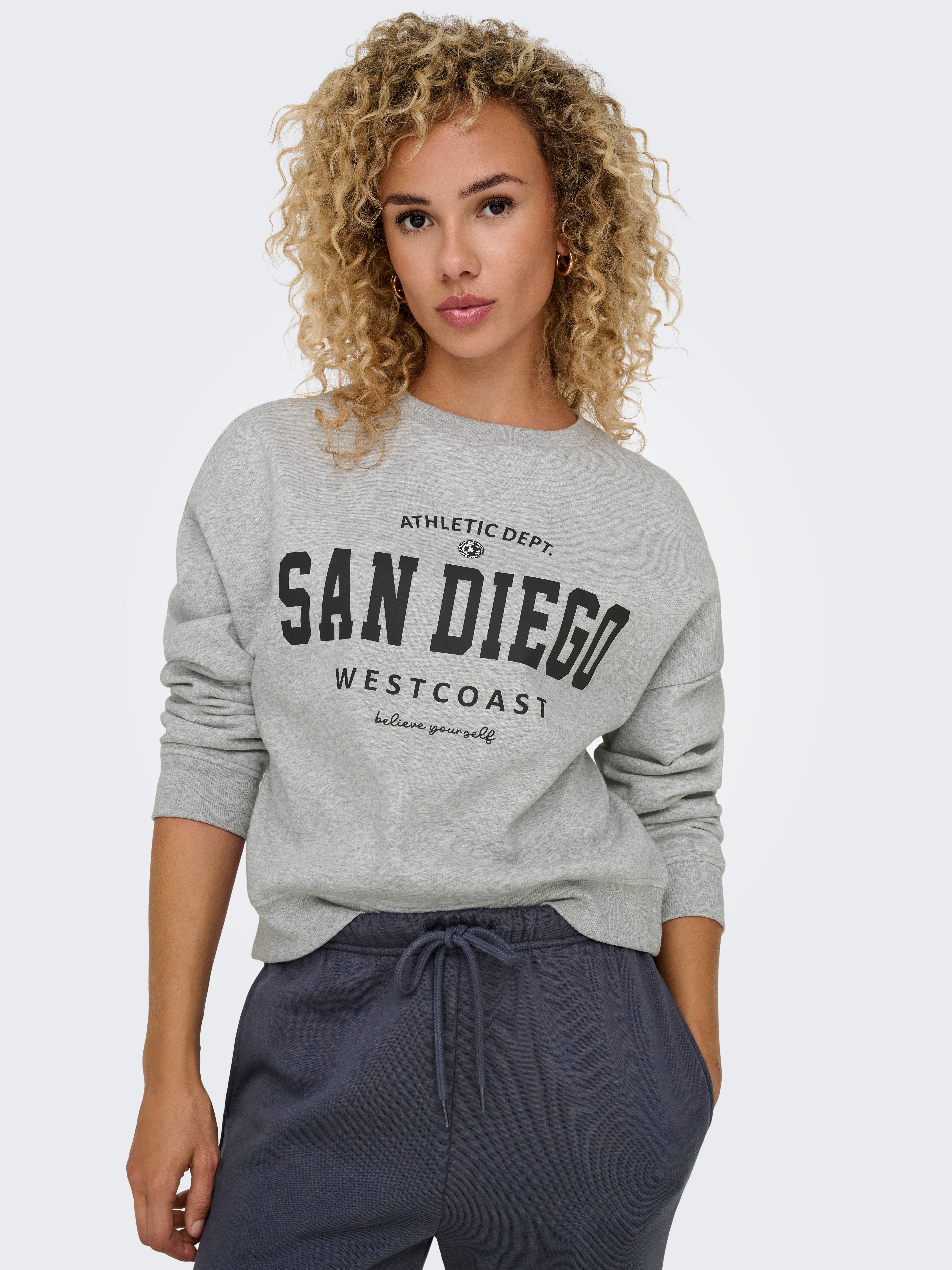 ONLY Sweatshirt ONLSWEAT L/S CREW OVERSIZE STATE SWT günstig online kaufen