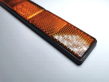 HR Autocomfort Reflektor-Aufkleber Triple Reflektor Katzenauge Rückstrahler 22 cm orange