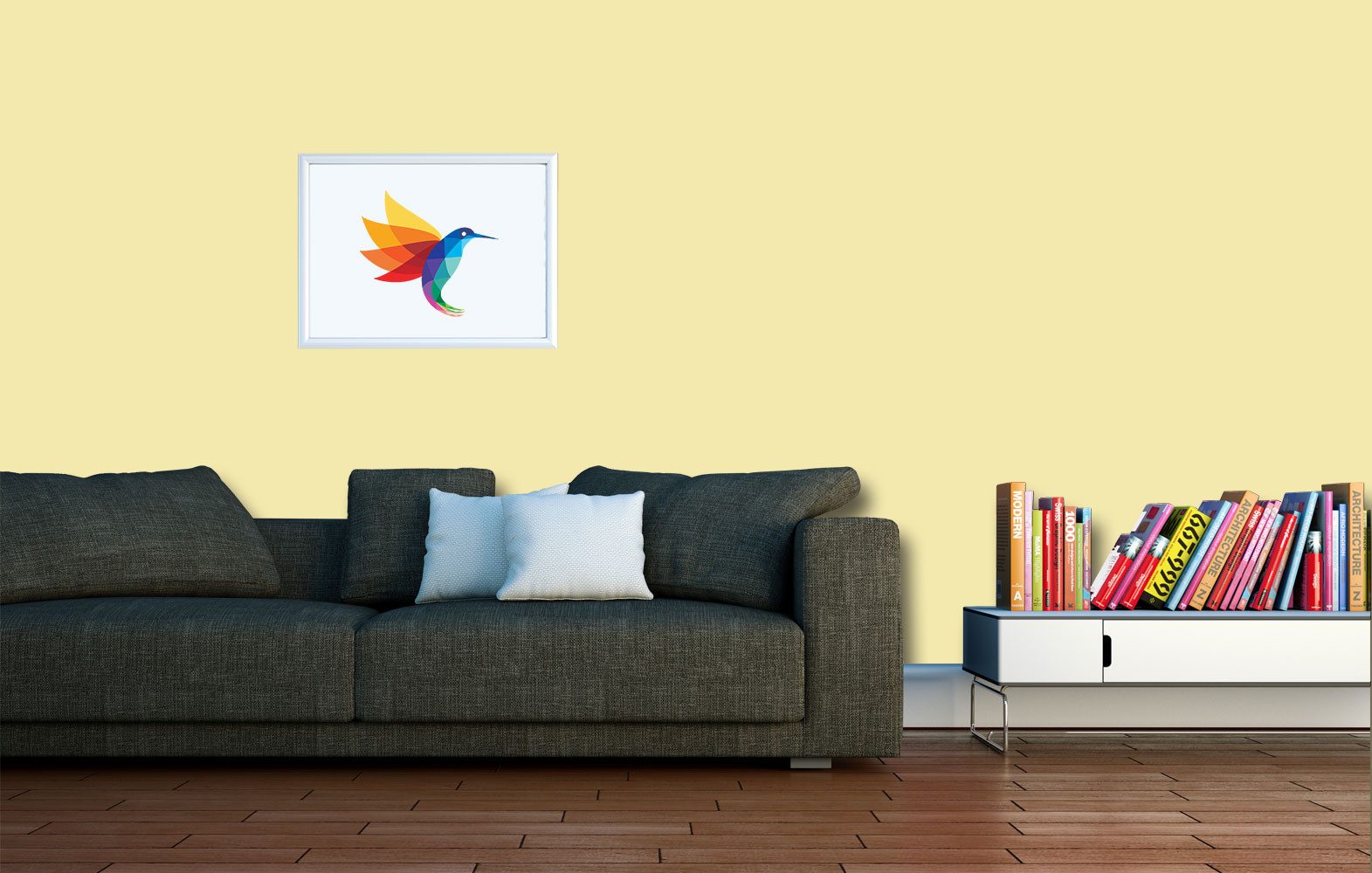 RyFo Colors Wand- und Deckenfarbe Seidenlatex Trend Gelbtöne, 1 L reicht für ca. 8 m², Hohe Reinigungsfähigkeit,diffusionsfähig,strukturerhaltend,geruchsarm