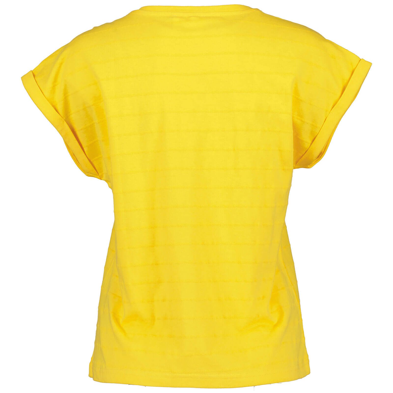 Blue Seven T-Shirt 105856 Damen Kurzarm-Shirt mit überschnittenen Schultern - Dezent gestreift