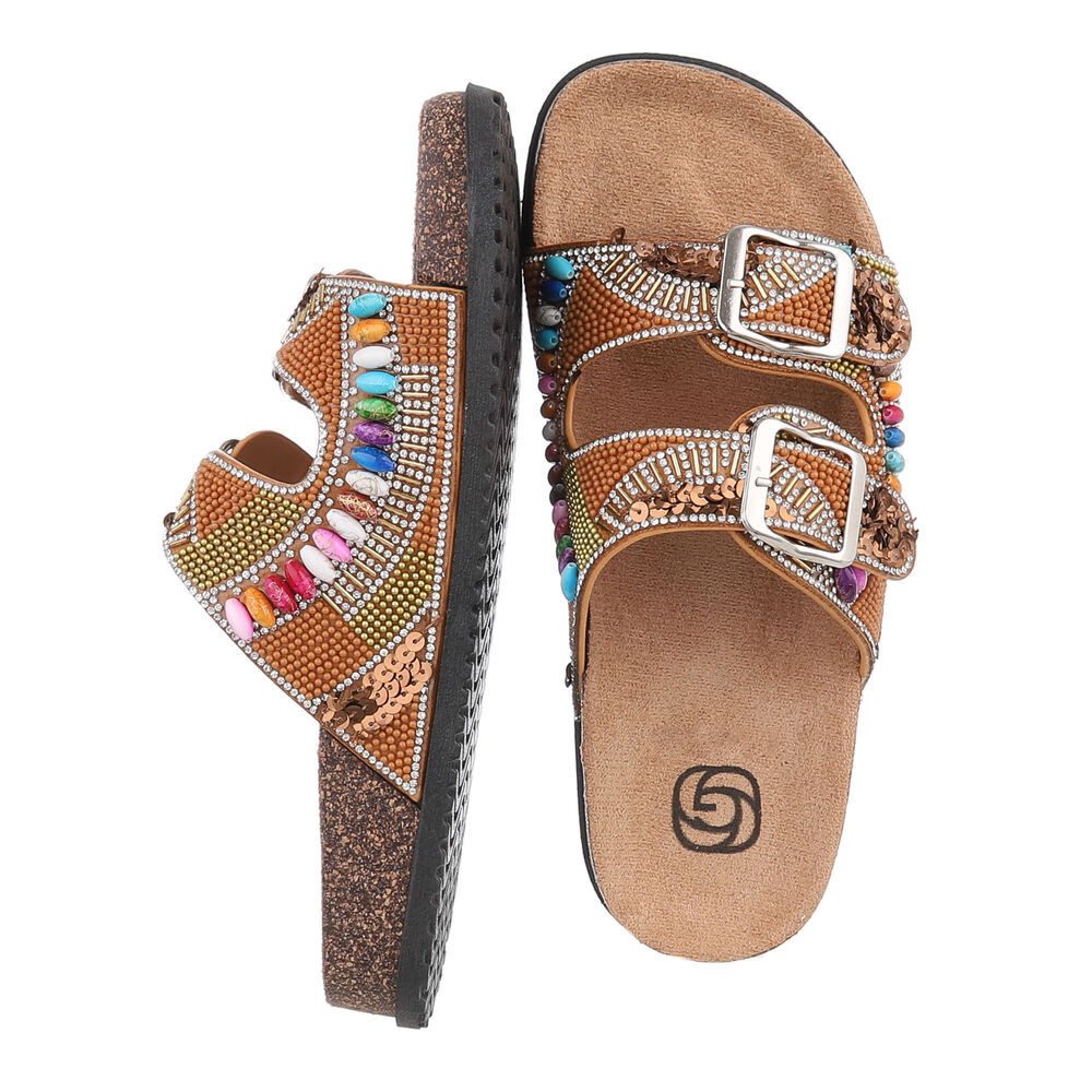 Ital-Design Damen Mules Freizeit Pantolette (86706523) günstig online kaufen