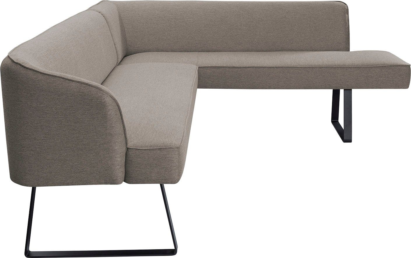 exxpo - sofa fashion Metallfüßen, Keder Americano, in Qualitäten verschiedenen mit Eckbank Bezug und