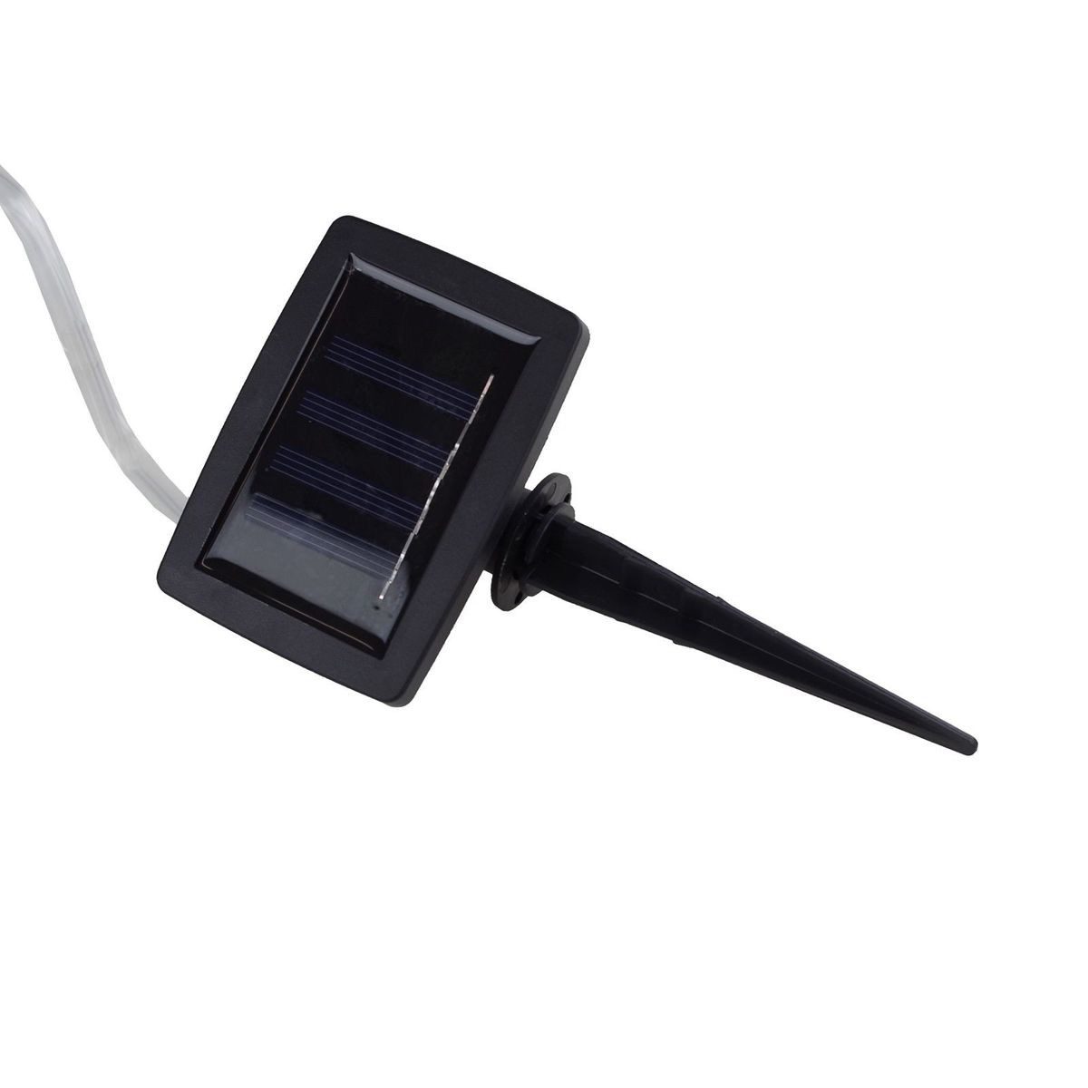 Haushalt International Lichterkette LED Solar Lichtschlauch mit 50 warmweißen LED und 7m Gesamtlänge, mit Dämmerungssensor