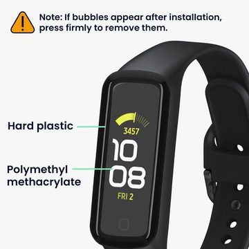 kwmobile Schutzfolie 2x Displayschutzfolie für Samsung Galaxy Fit 2, (1-St), Schutzfolie für Fitness Tracker - robuster Displayschutz - transparent