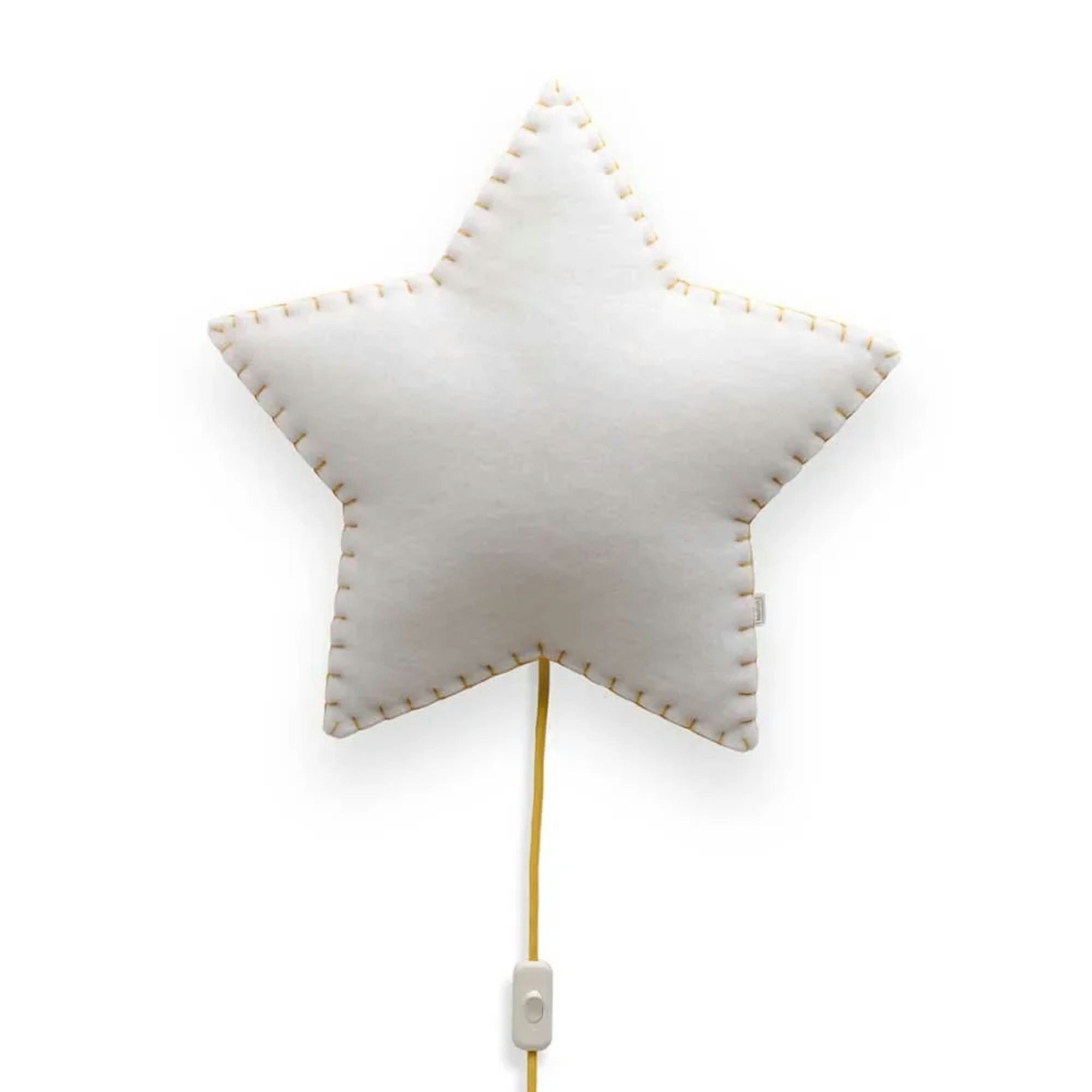 buokids Wandleuchte Buokids Softlampe Nachtlicht/Wandlampe Stern, Farbe der Naht: gelb;, Ausführung: Wandlampe