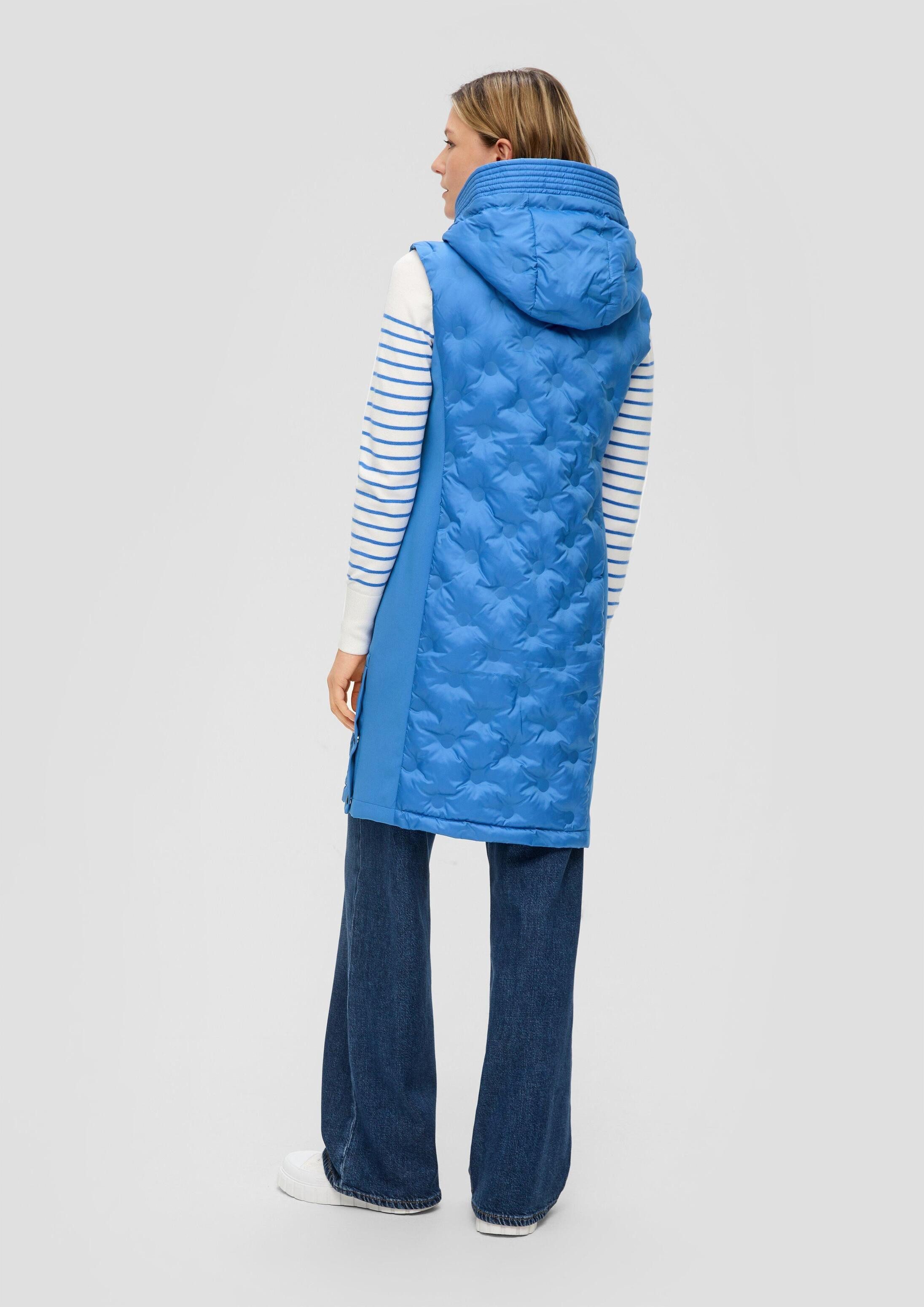 s.Oliver Outdoorjacke Outdoor-Weste Weste im Fabricmix